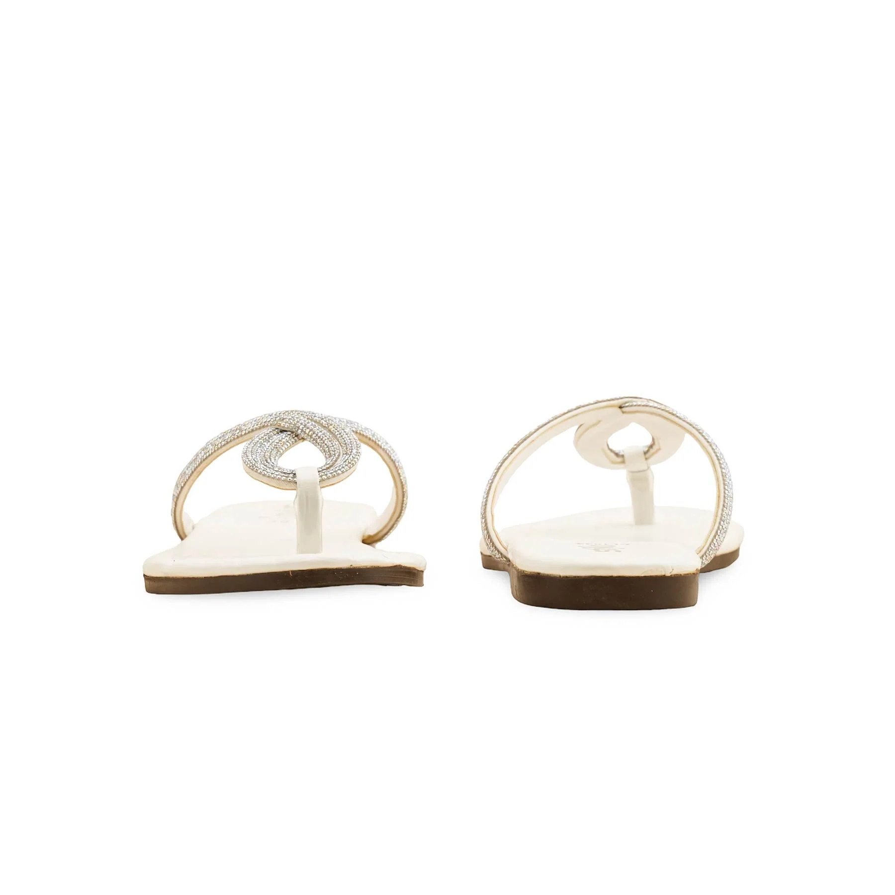 White Casual Chappal CL1934 - Image 4