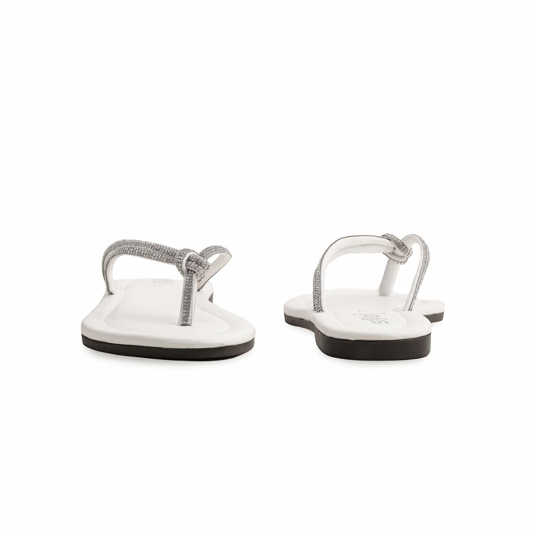White Casual Chappal CL1994 - Image 4