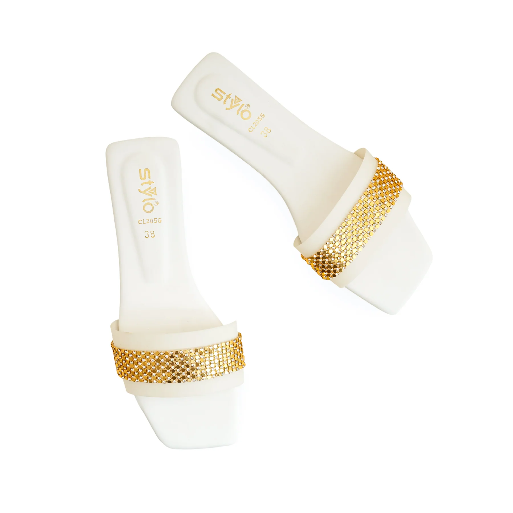 White Casual Slipper CL2056 - Image 5