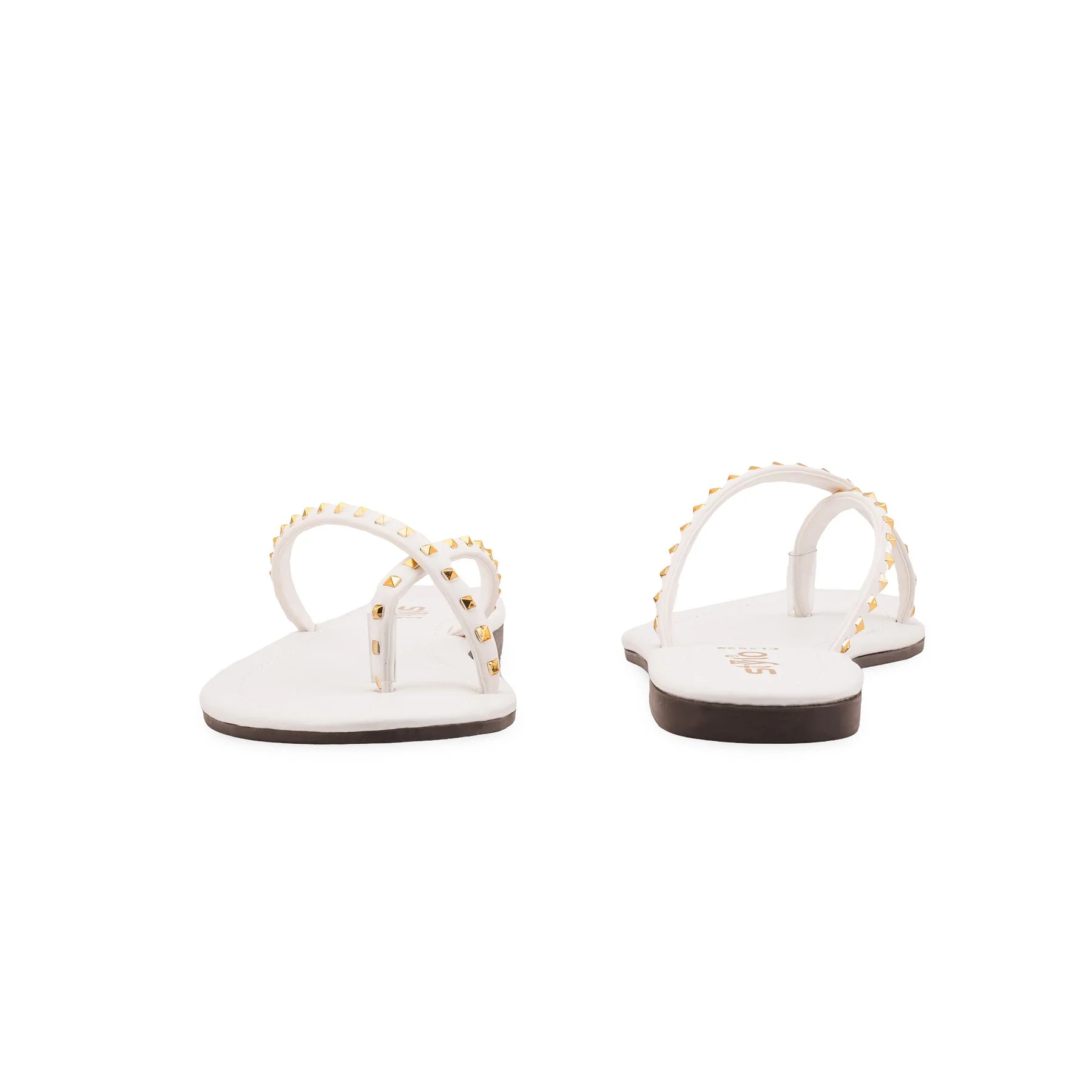 White Casual Chappal For Women CL2232 - Image 4