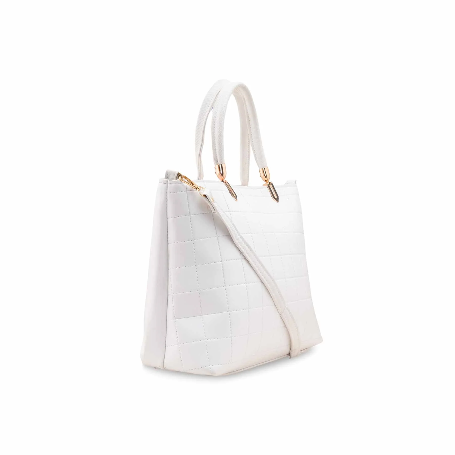 White Casual Hand Bag For Ladies P56247 - Image 3