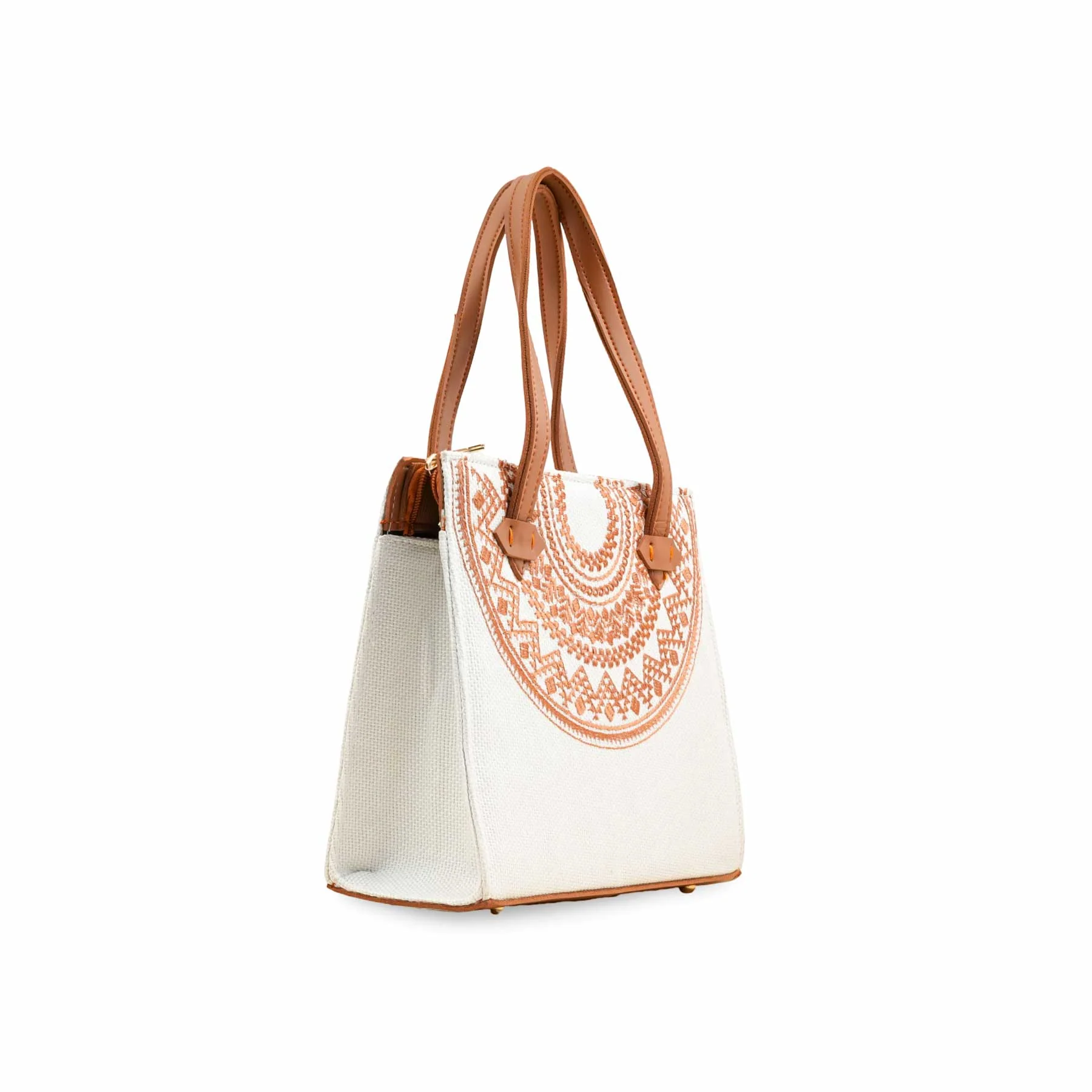 White Casual Hand Bag For Women P56272 - Image 3