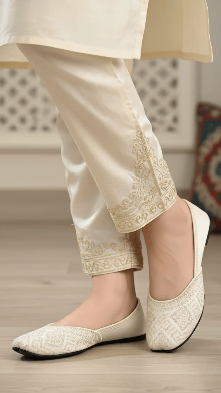 White Casual Khussa EC8576