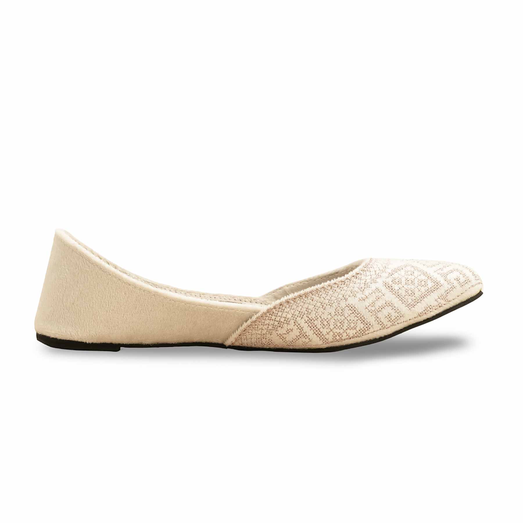 White Casual Khussa EC8576 - Image 2