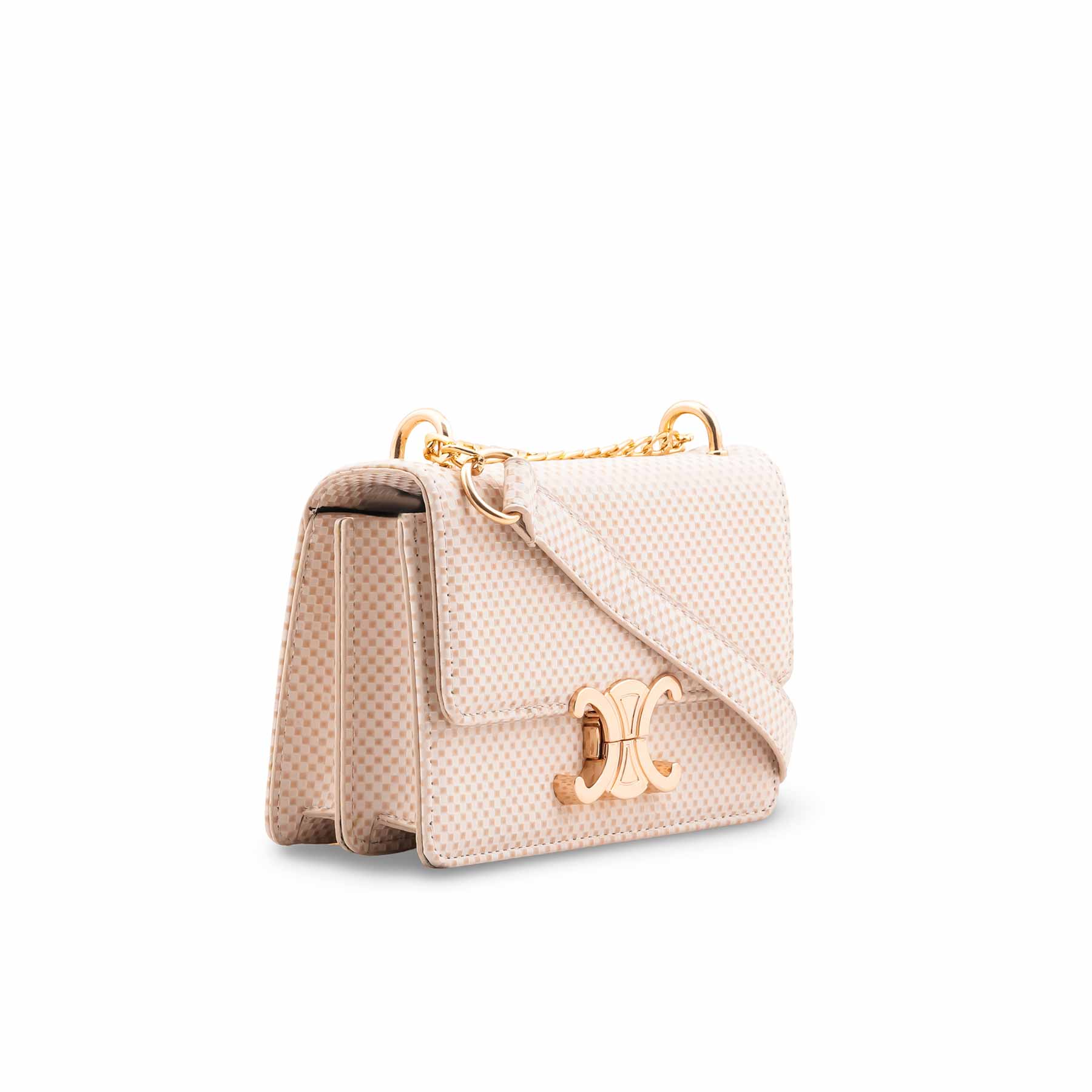 White Casual Shoulder Bag For Ladies P55743 - Image 3