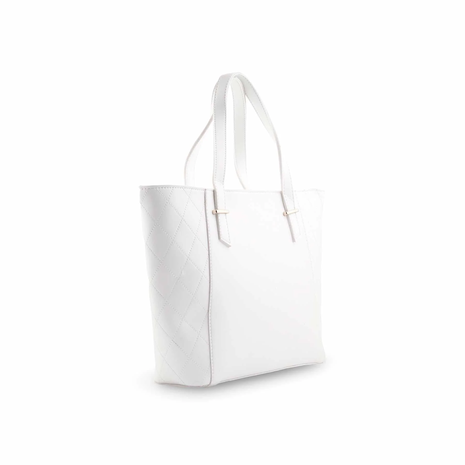 White Casual Shoulder Bag For Women P56250 - Image 3