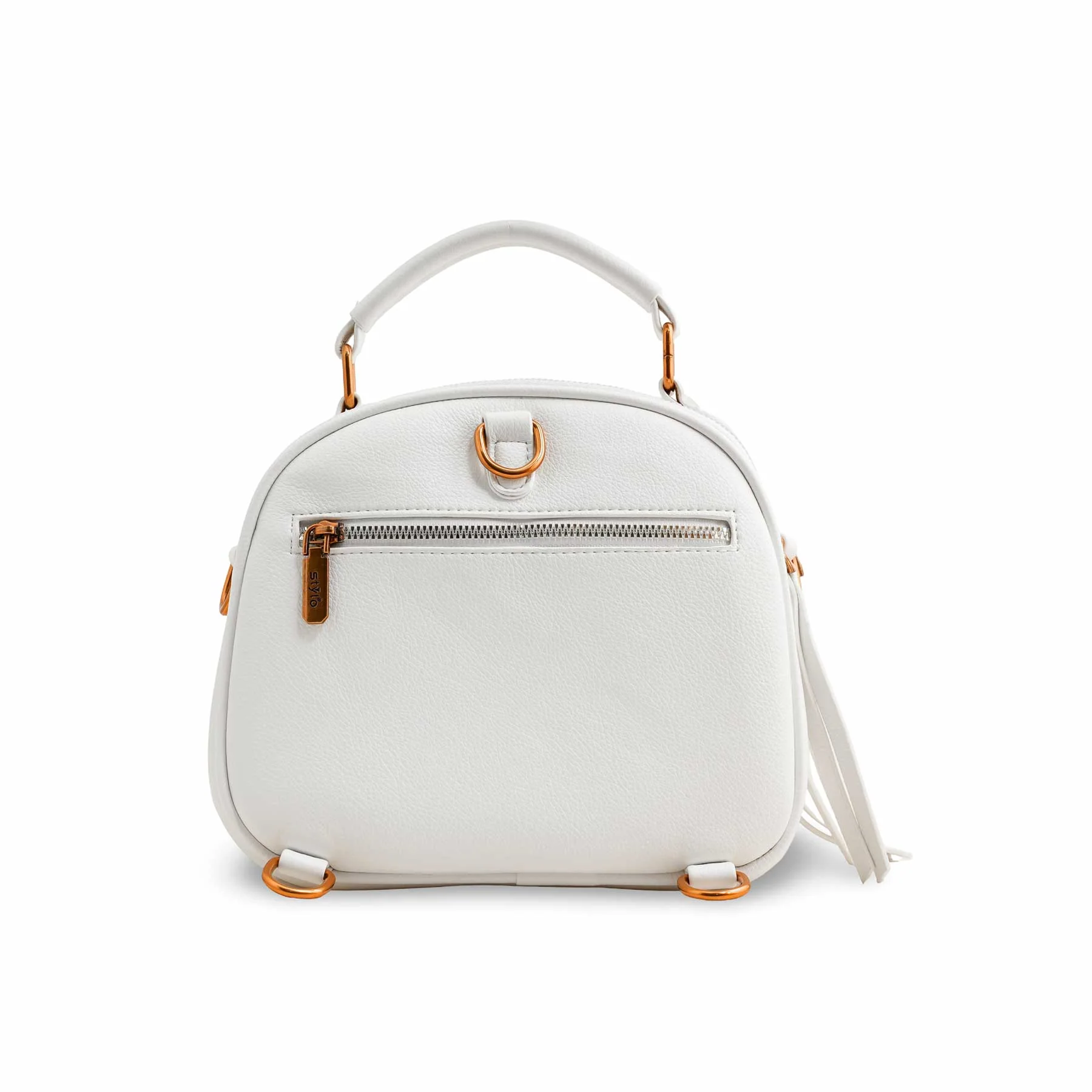 White Casual Shoulder Bag P36391 - Image 2