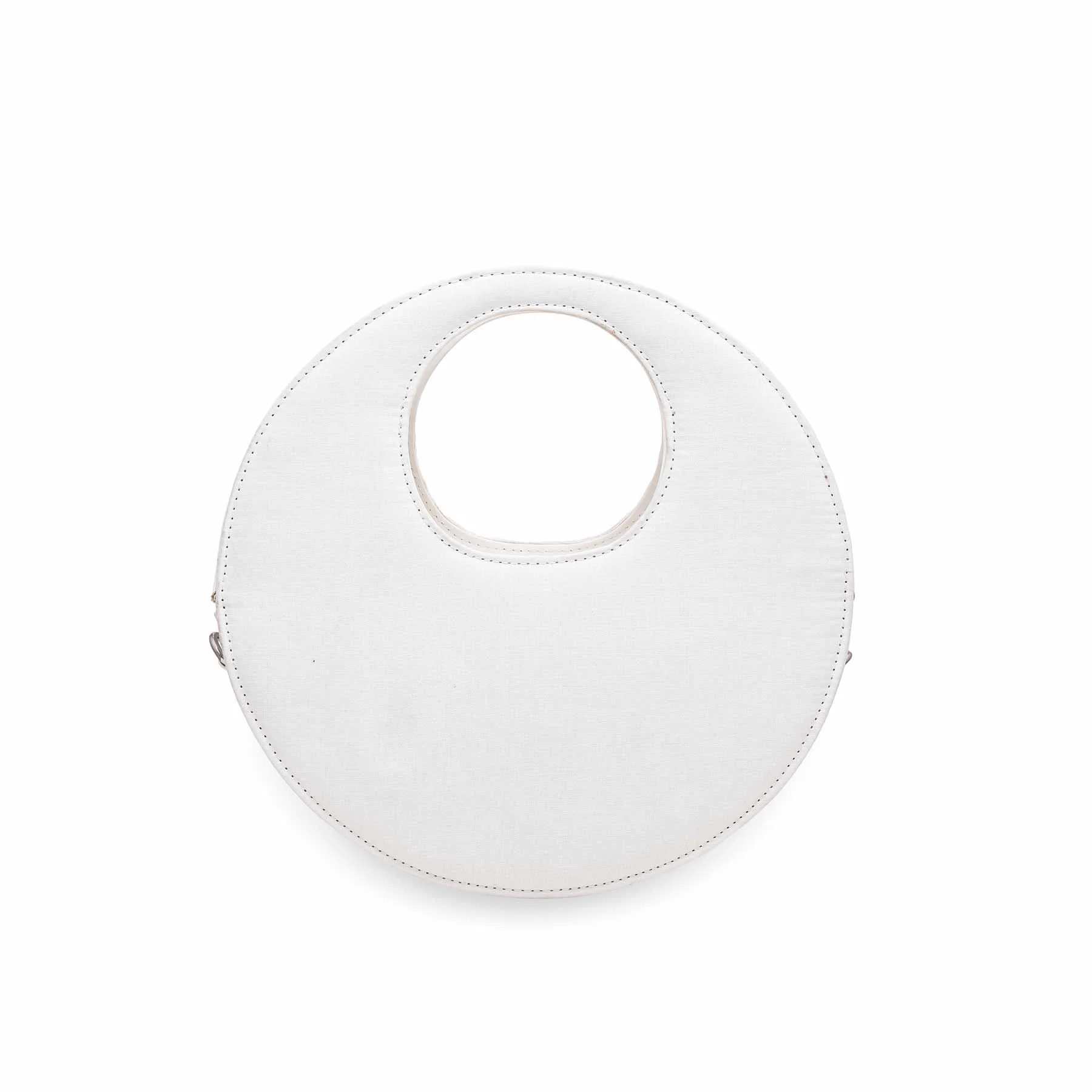White Casual Shoulder Bag P56196 - Image 3