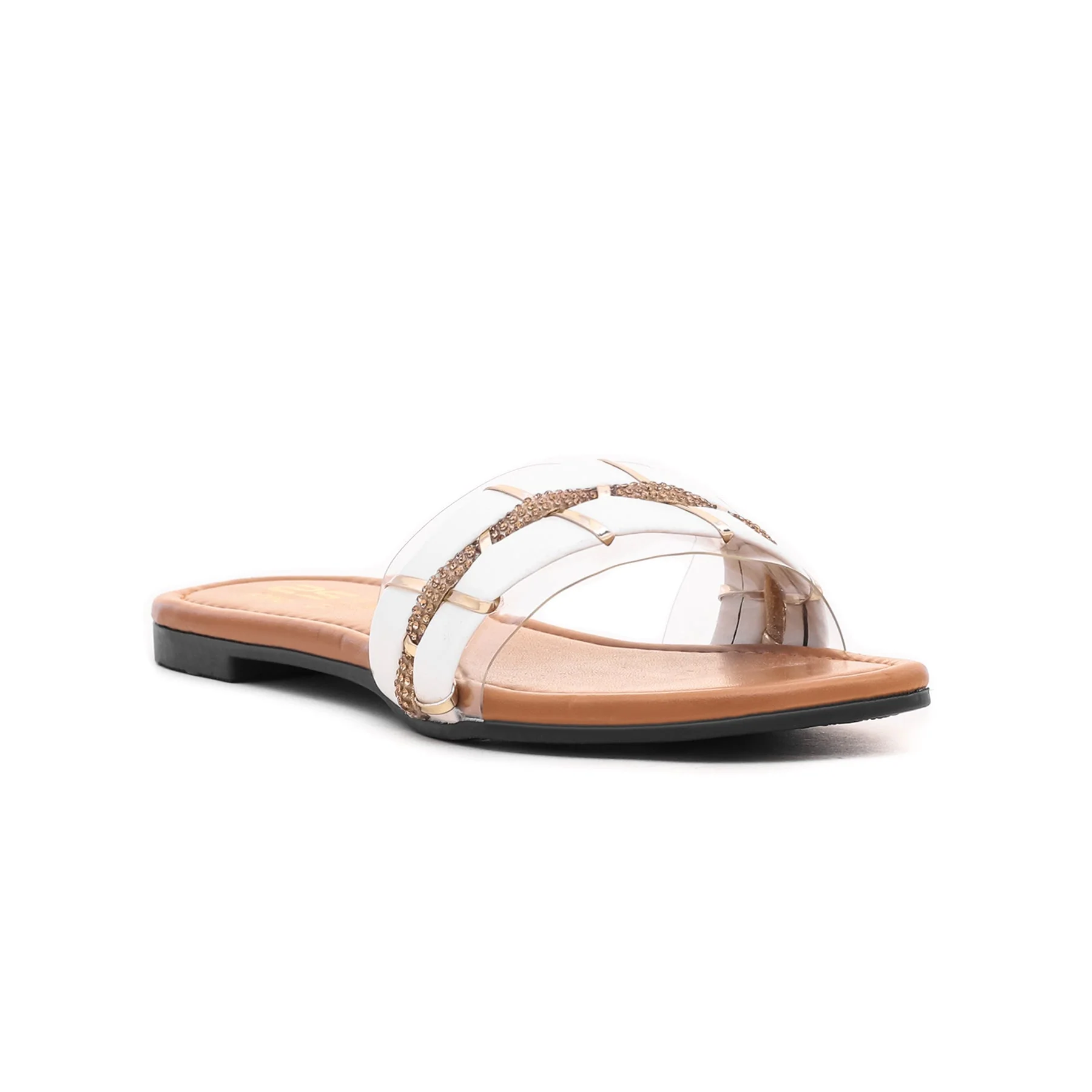 White Casual Slipper CL1484 - Image 2