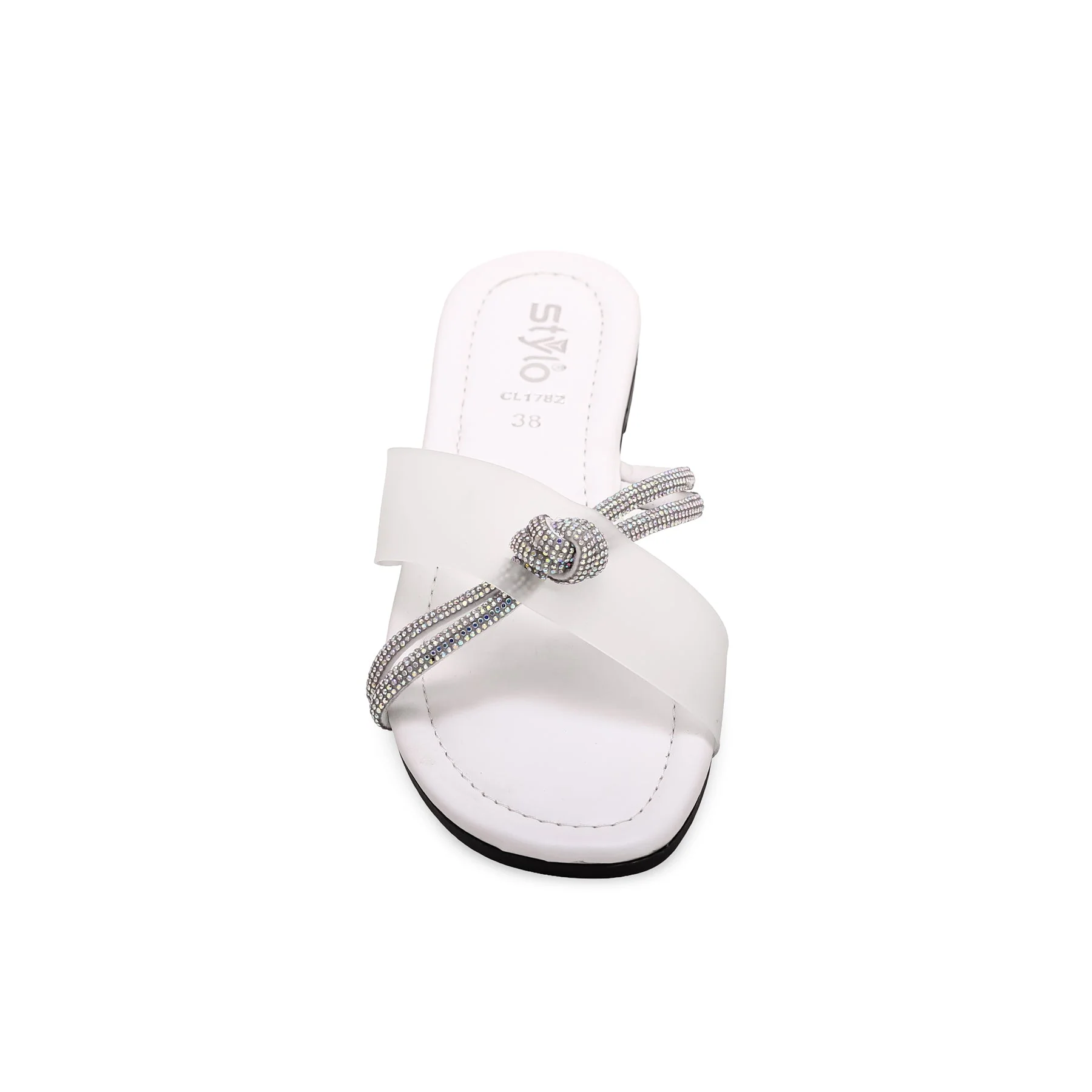 White Casual Slipper CL1782 - Image 4