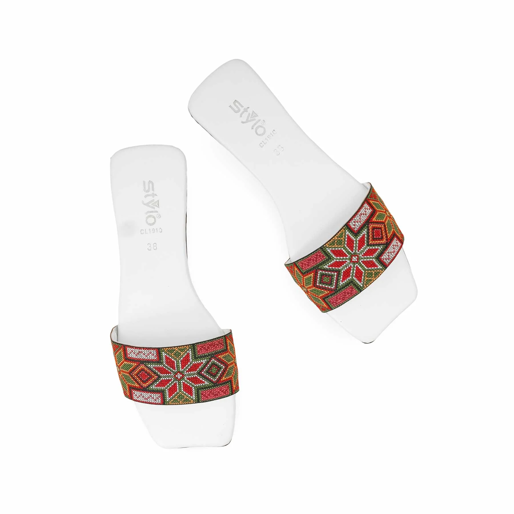 White Casual Slipper CL1910 - Image 5