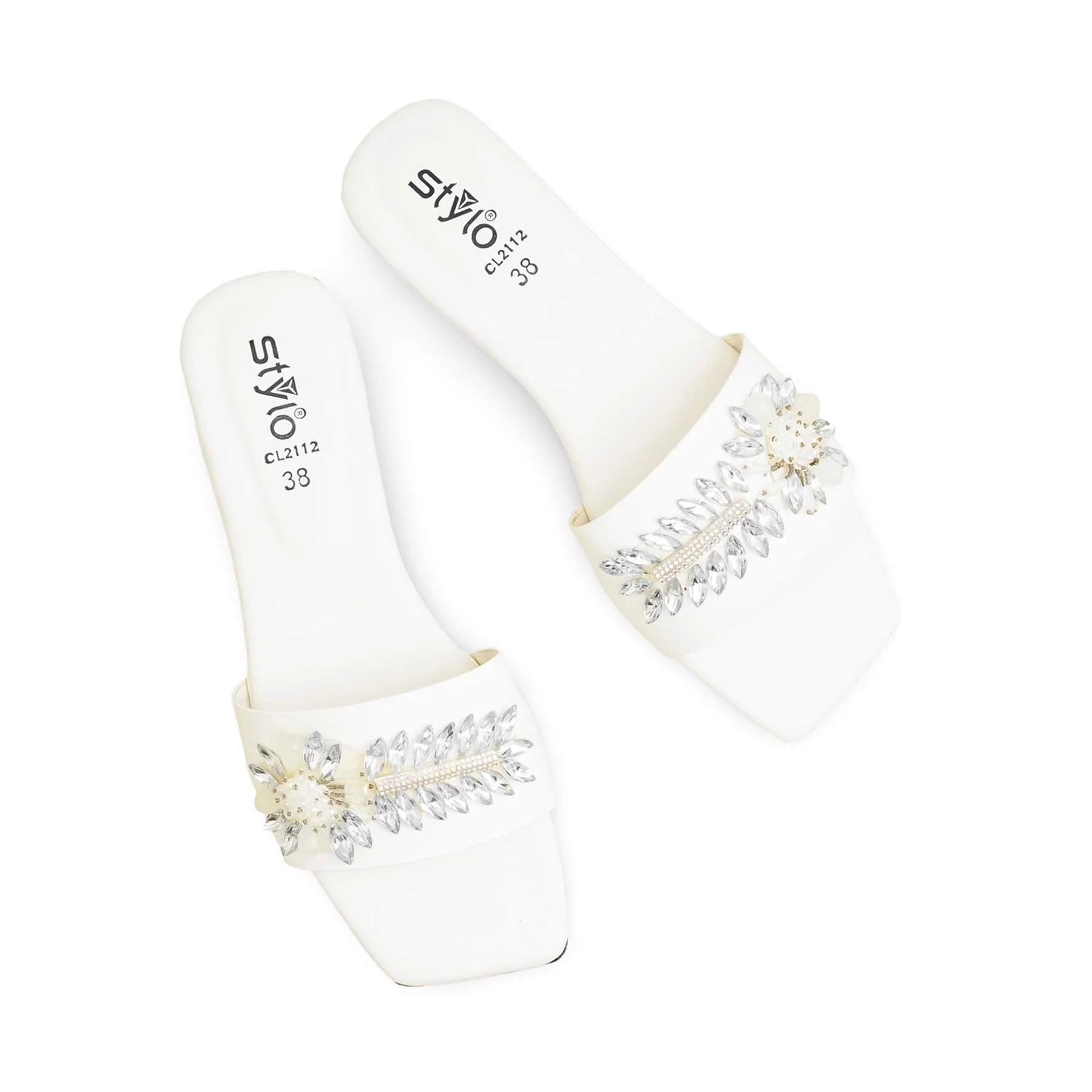 White Casual Slipper CL2112 - Image 5