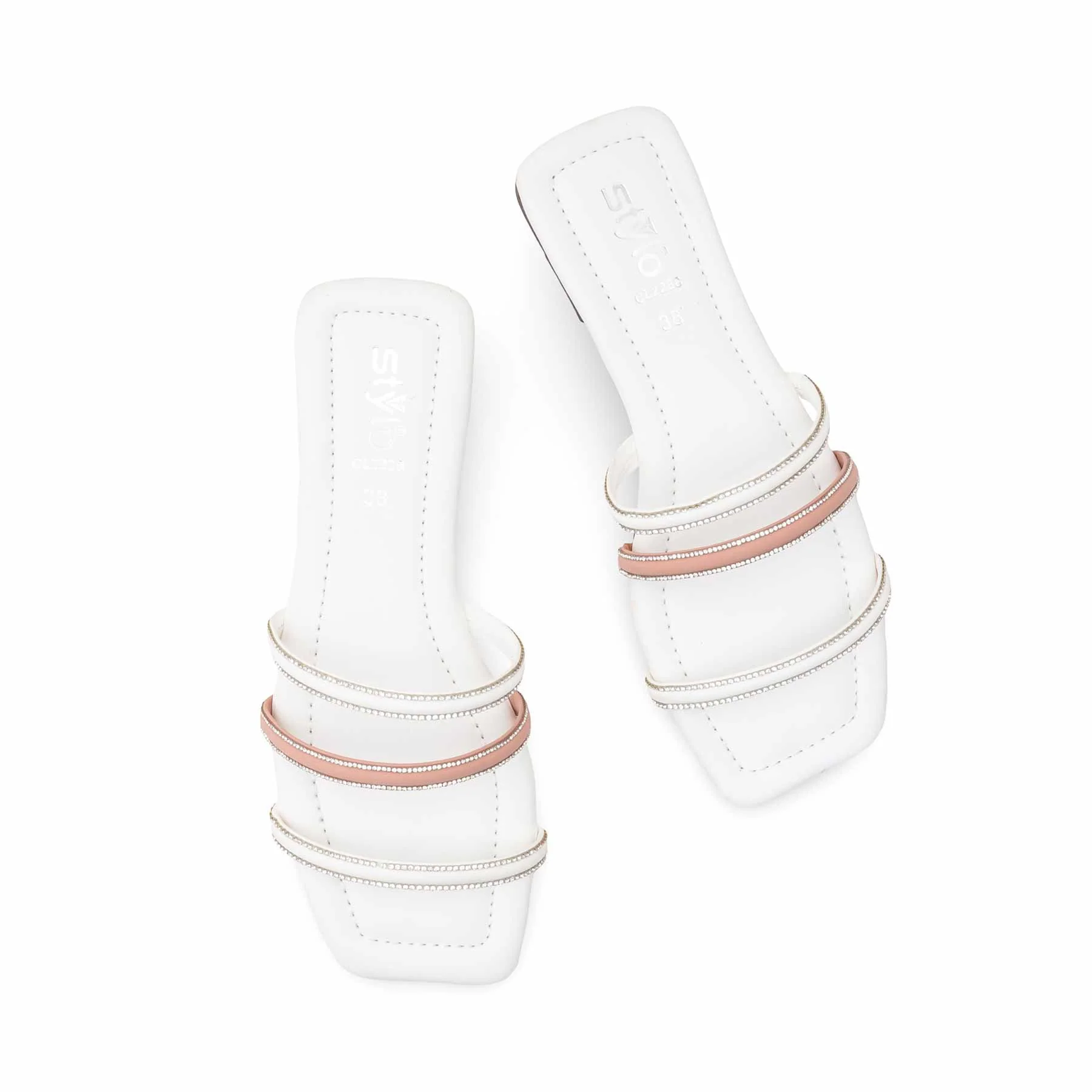 White Casual Slipper CL2288 - Image 5