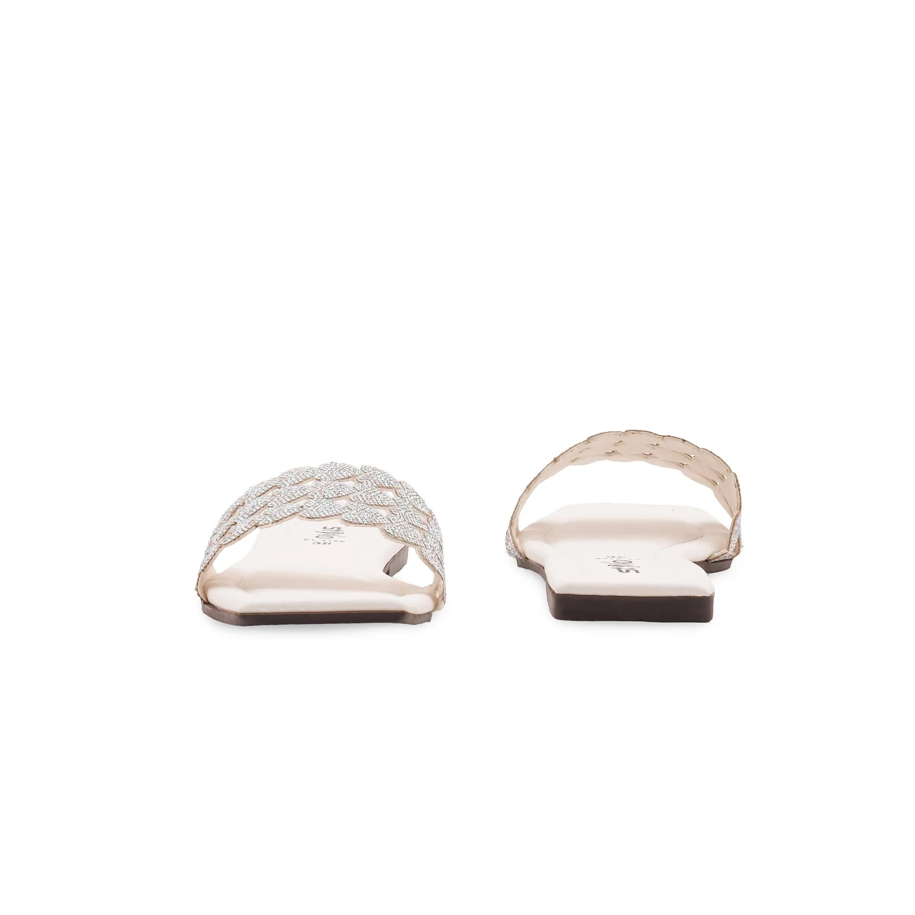 White Casual Slipper For Ladies CL2166 - Image 4