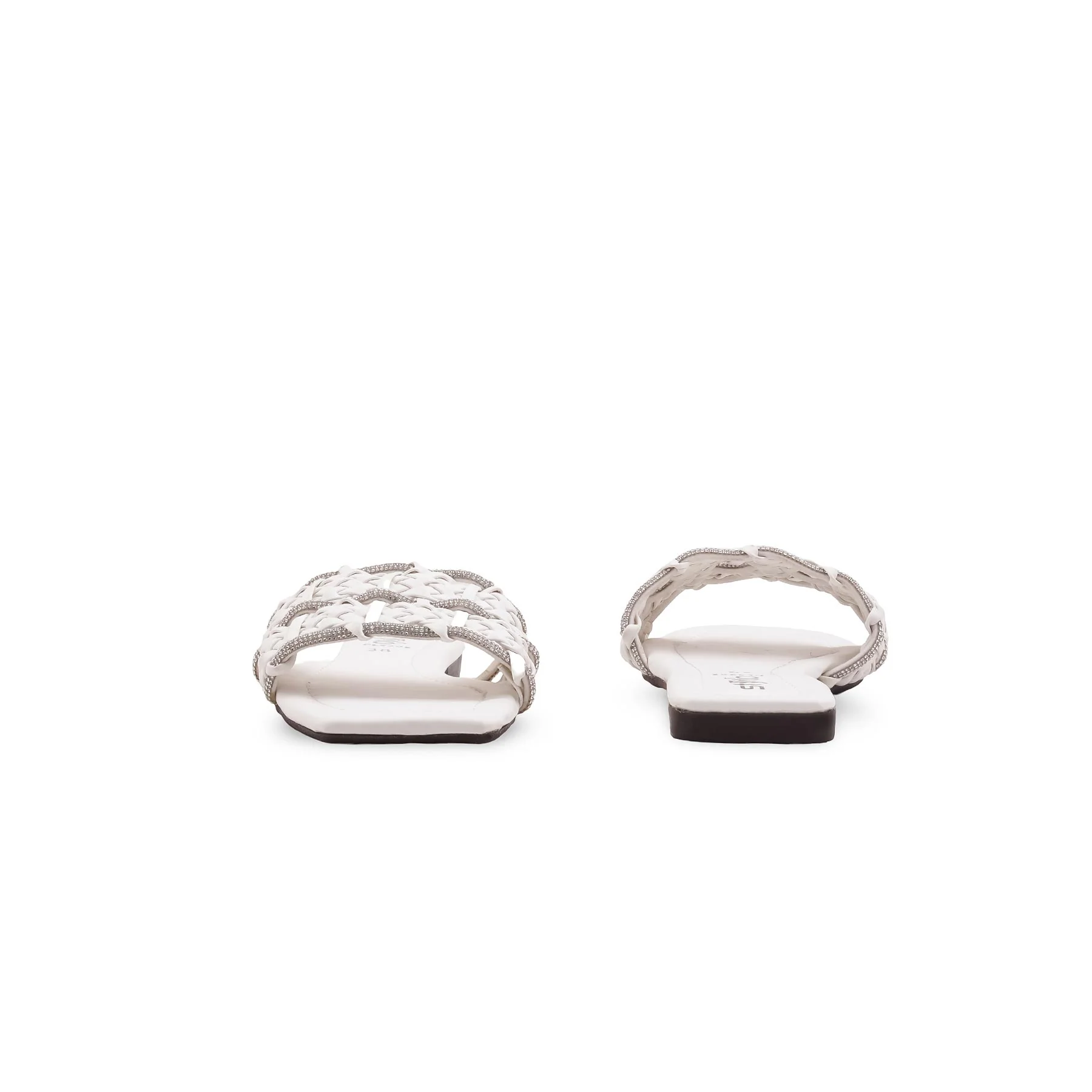 White Casual Slipper For Women CL2201 - Image 4