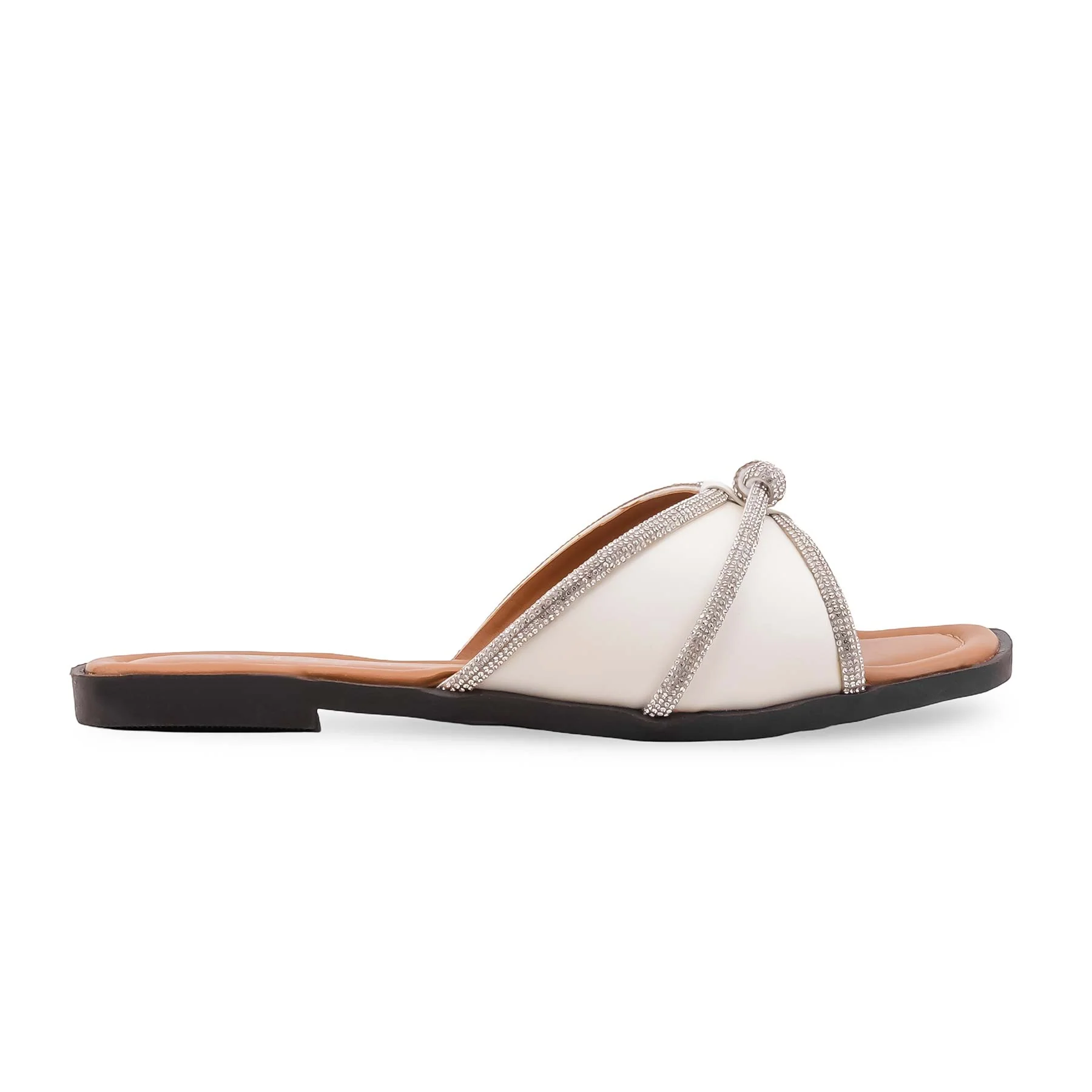 White Casual Slipper For Women CL2218 - Image 2