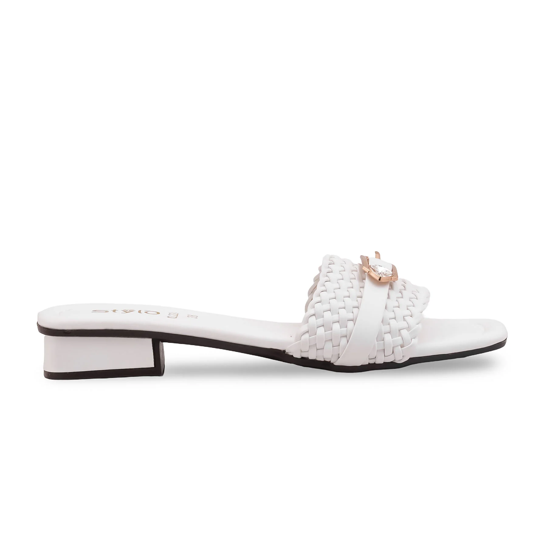 White Casual Slipper For Women CL2241 - Image 2