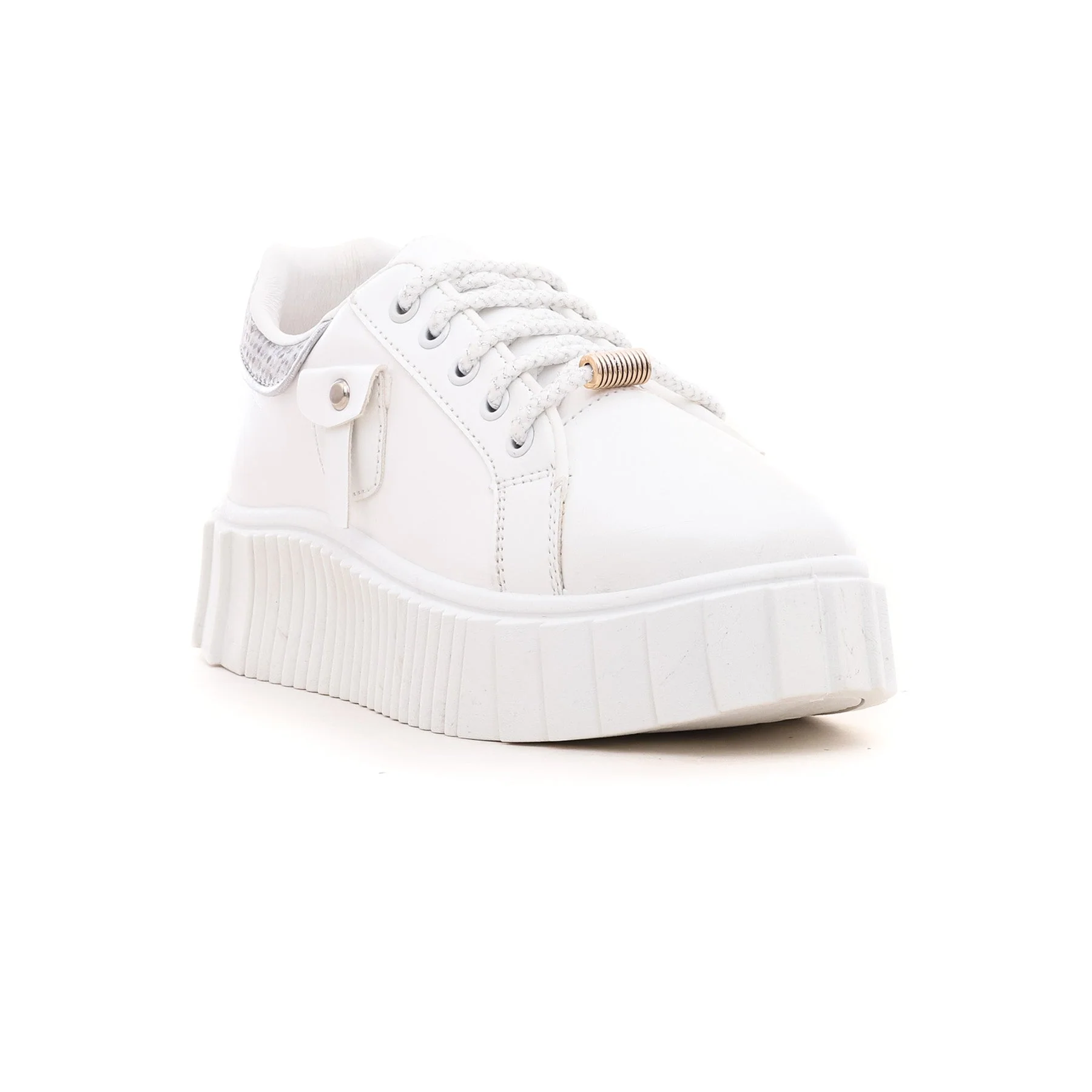 Women White Casual Sneaker AT7199 - Image 2