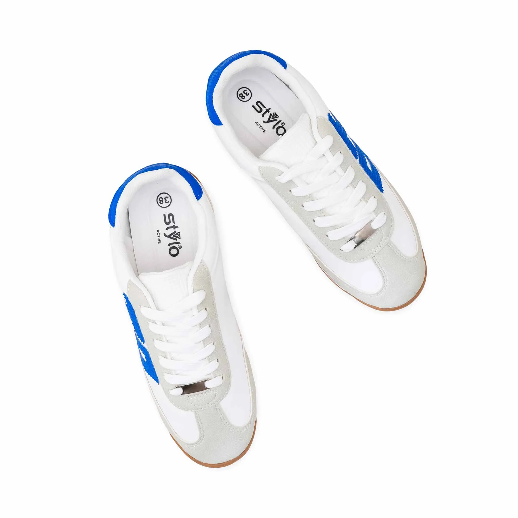 White Casual Sneaker For Ladies AT7433 - Image 5