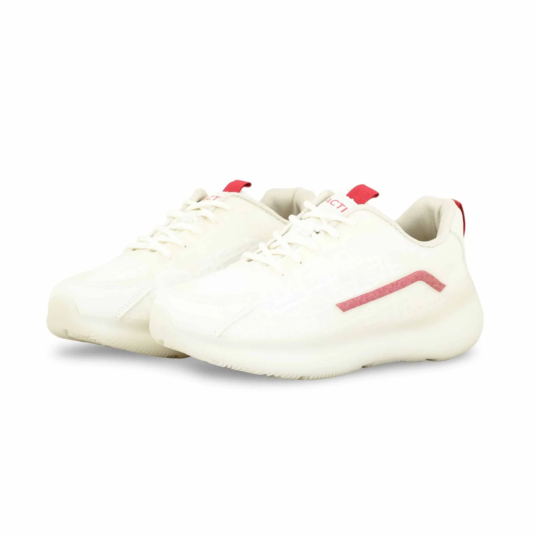 White Casual Sneaker For Women AT7347 - Image 3