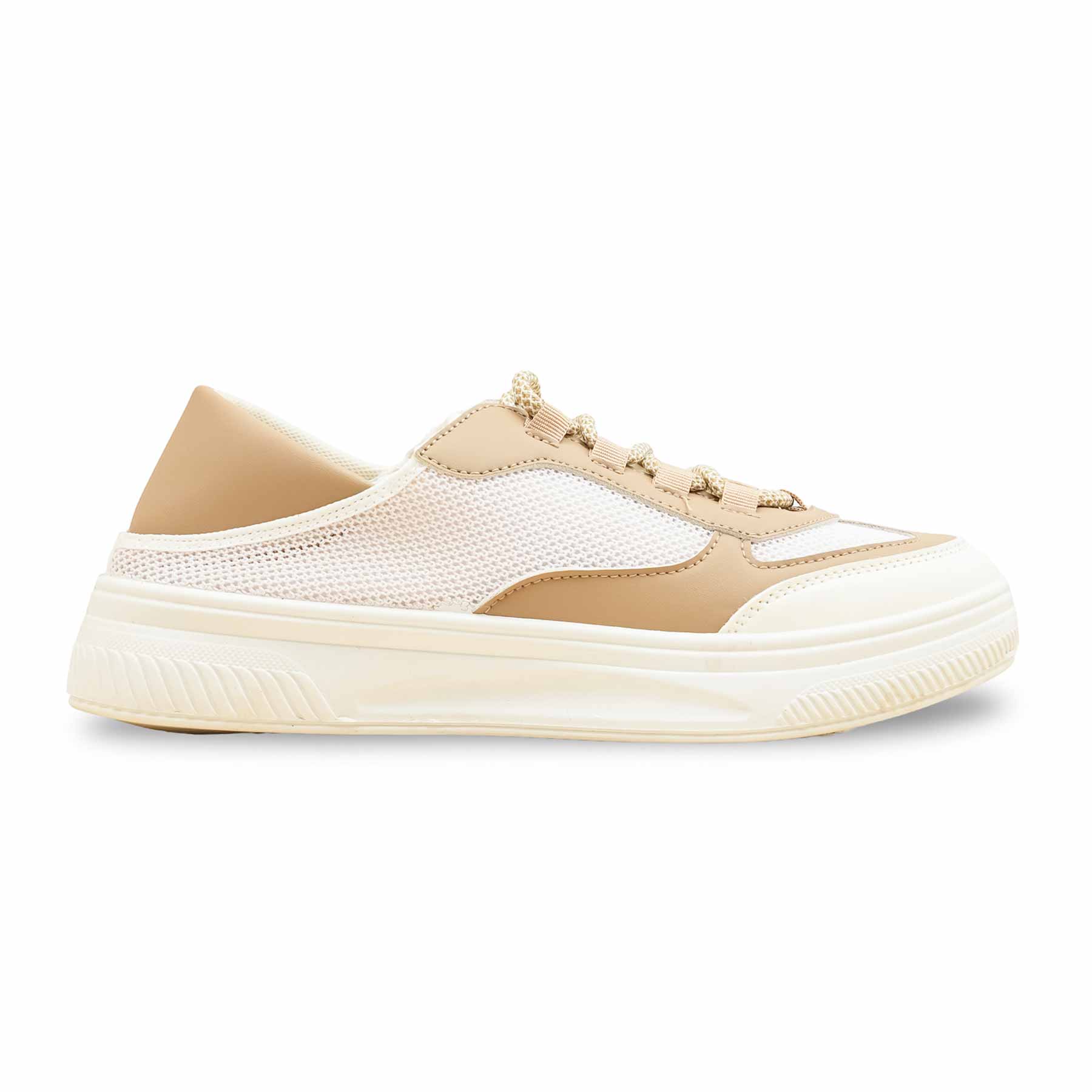 White Casual Sneaker For Women AT7407 - Image 2