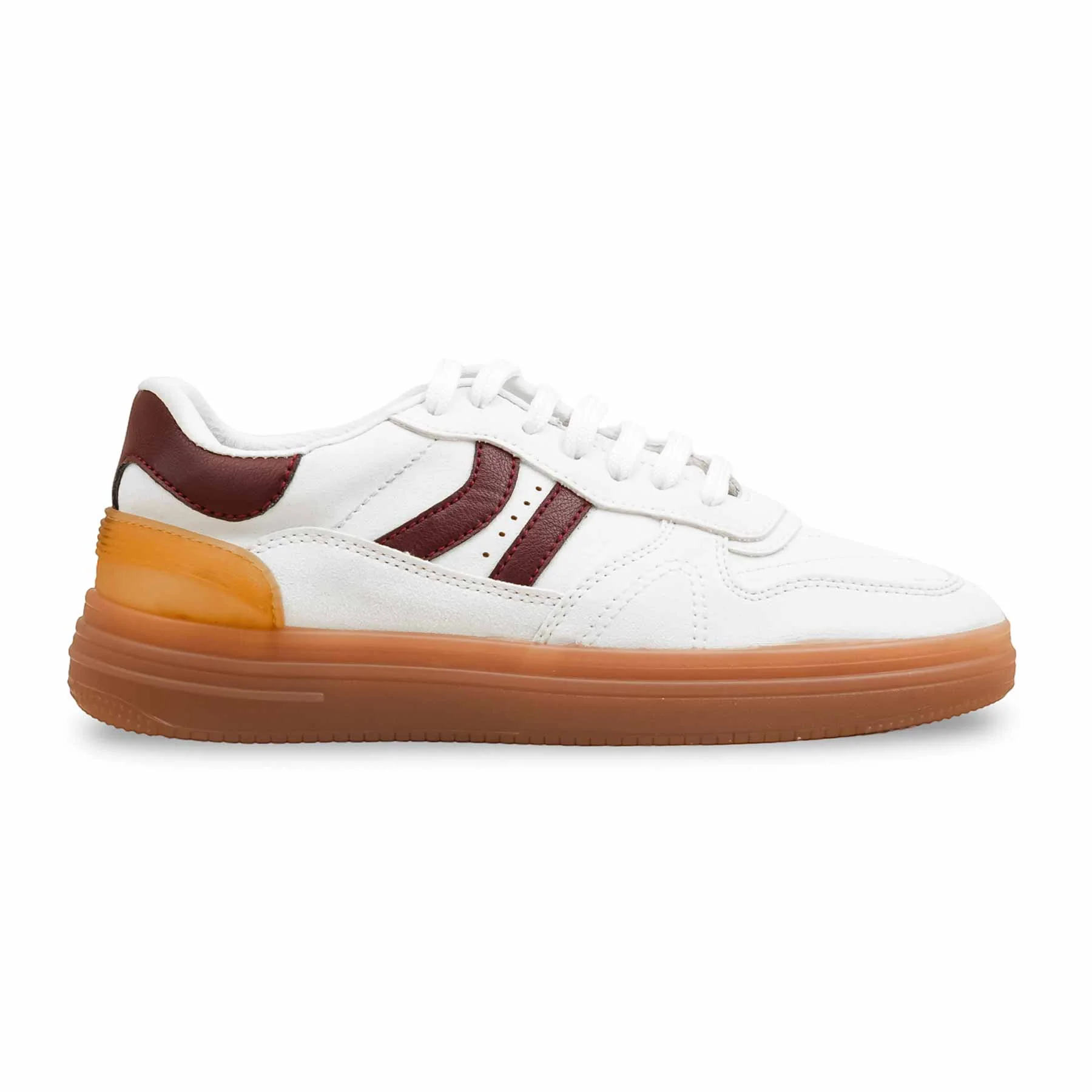 White Casual Sneaker For Women AT7441 - Image 2