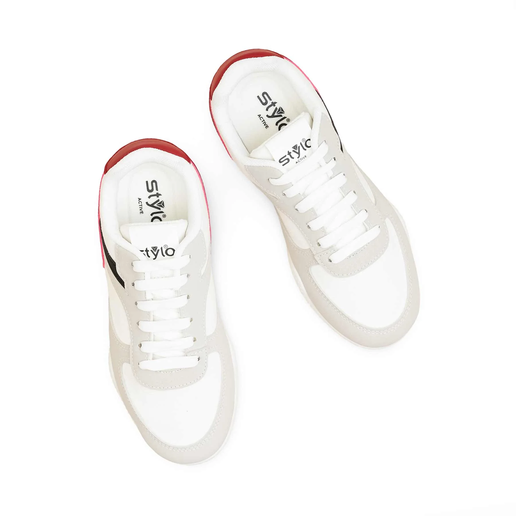 White Casual Sneaker For Women AT7455 - Image 5