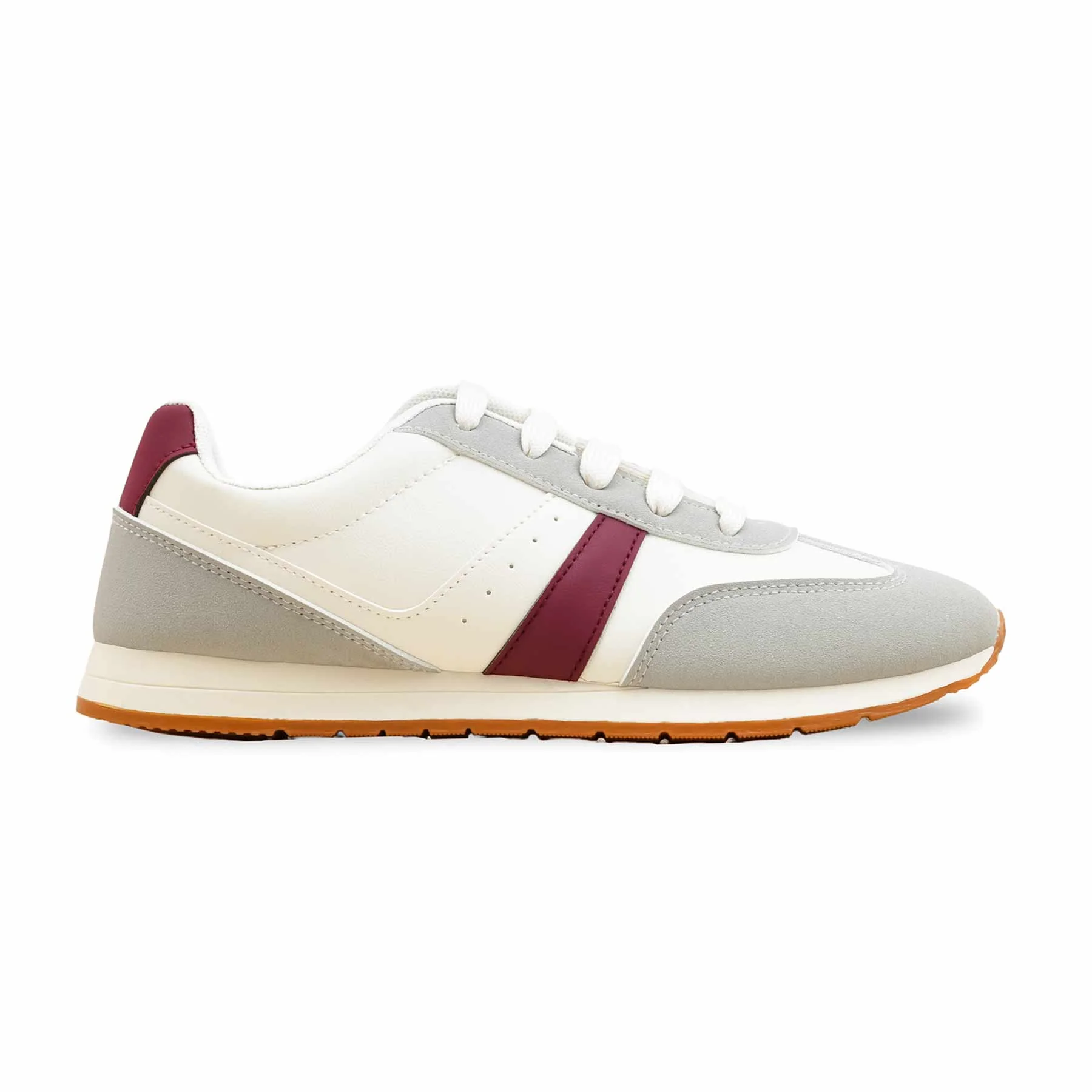 White Casual Sneaker For Women AT7457 - Image 2