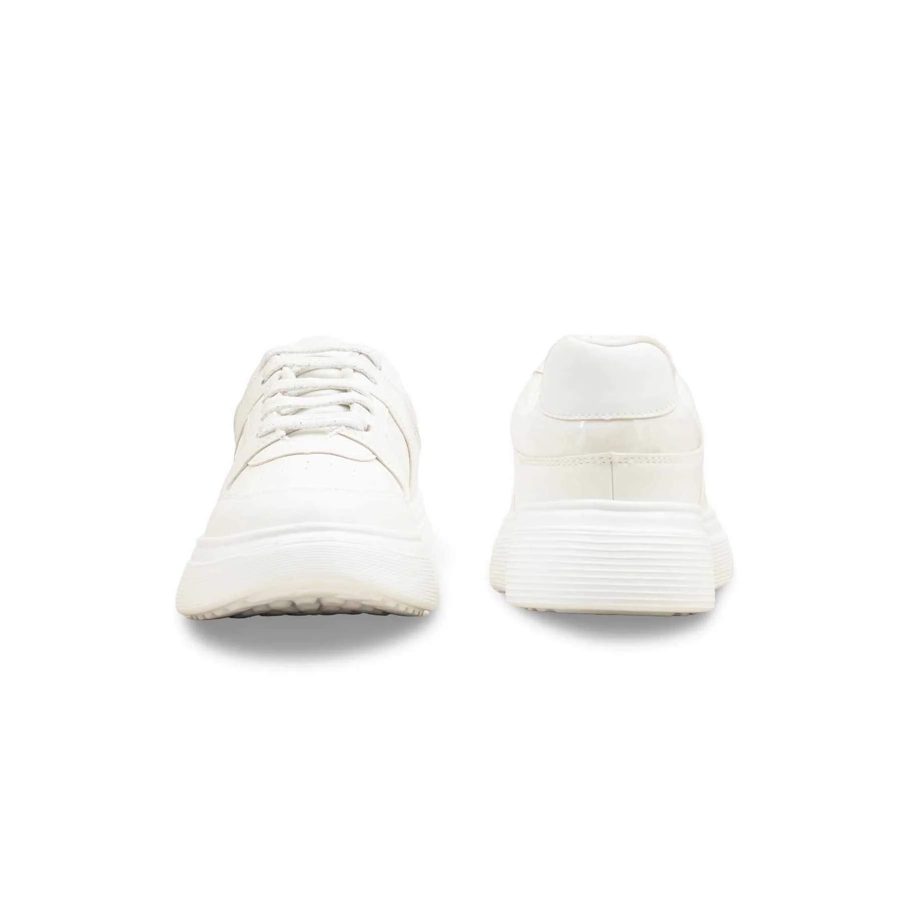 White Casual Sneaker For Women AT7498 - Image 4