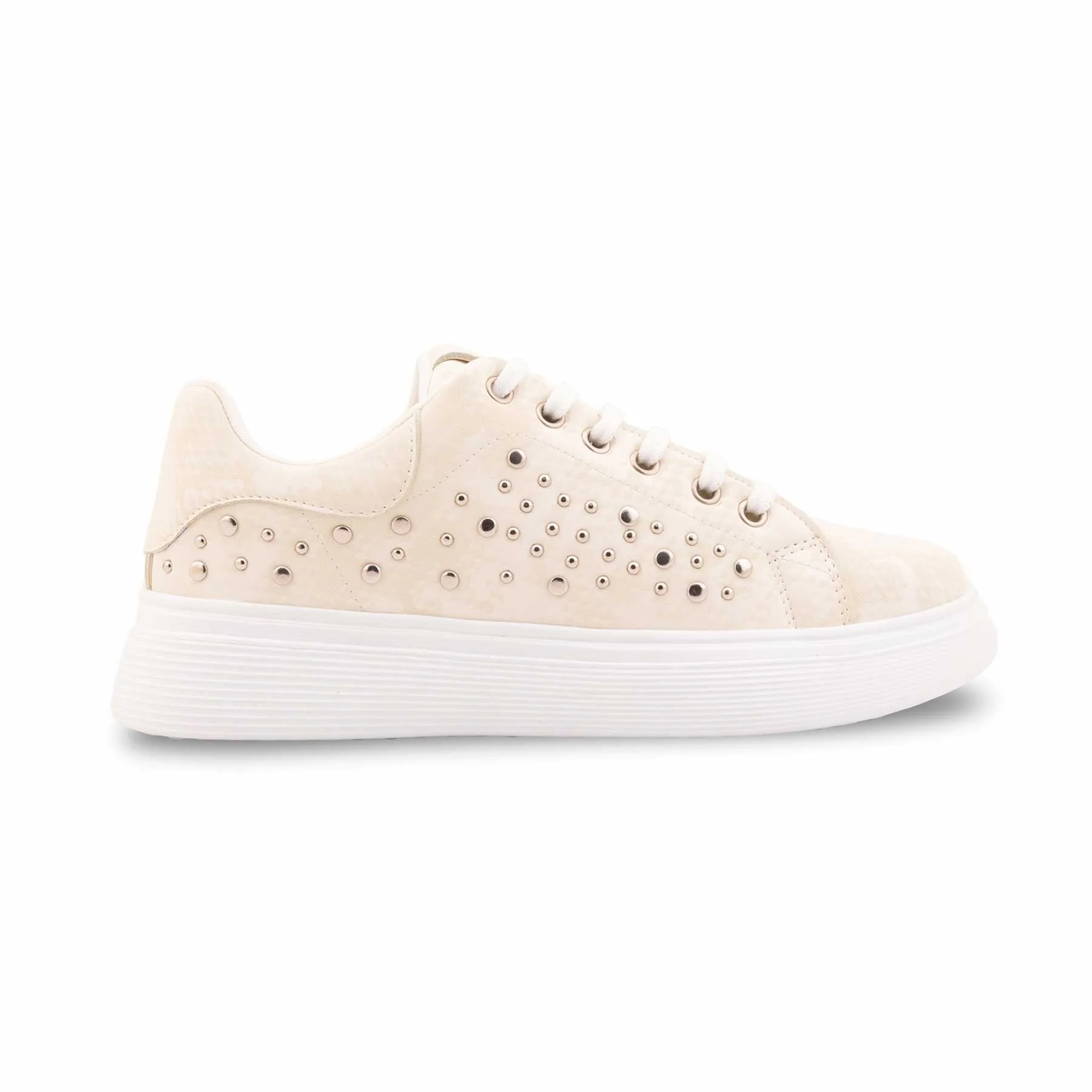 White Casual Sneaker For Women AT7502 - Image 2