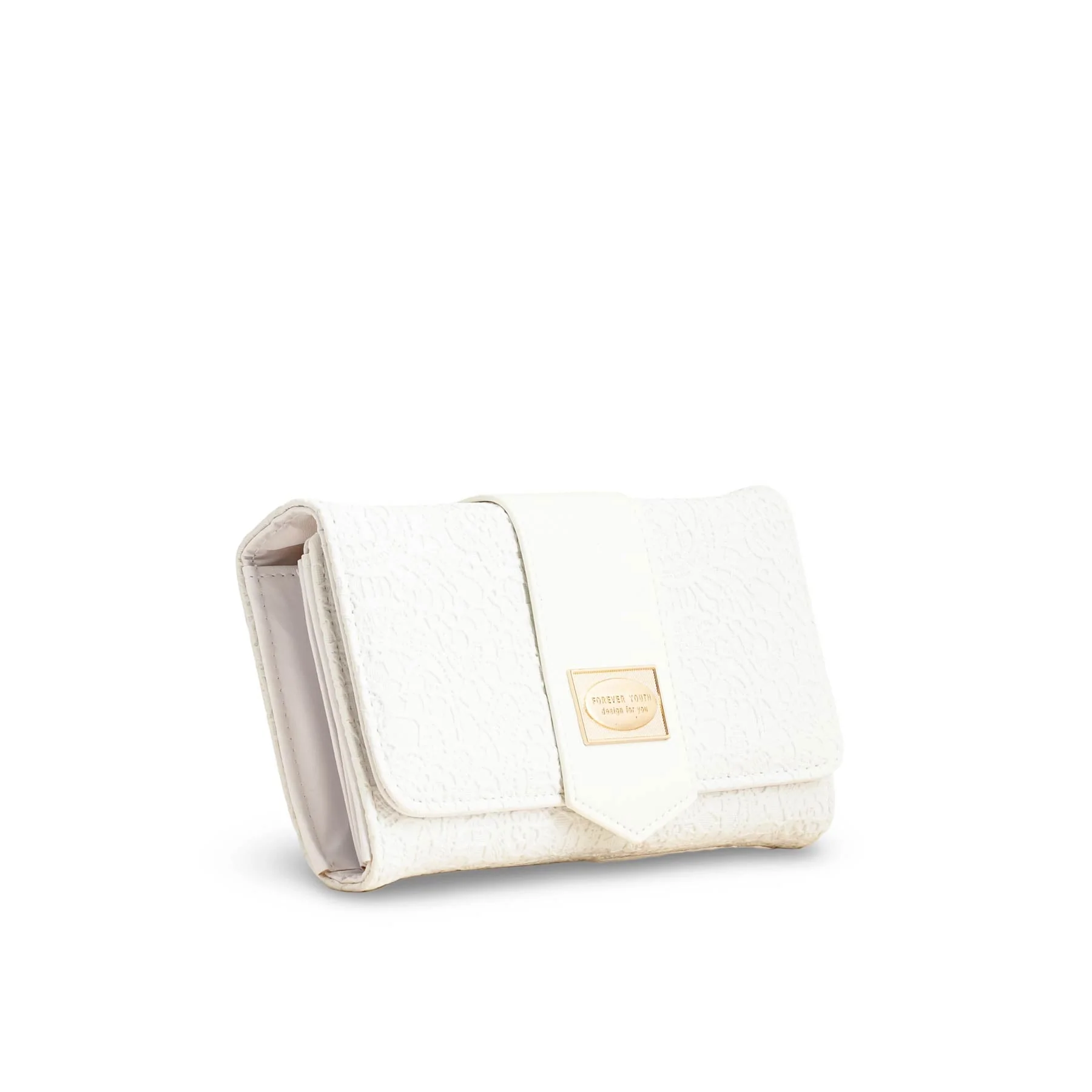 White Casual Wallet For Women P70977 - Image 3