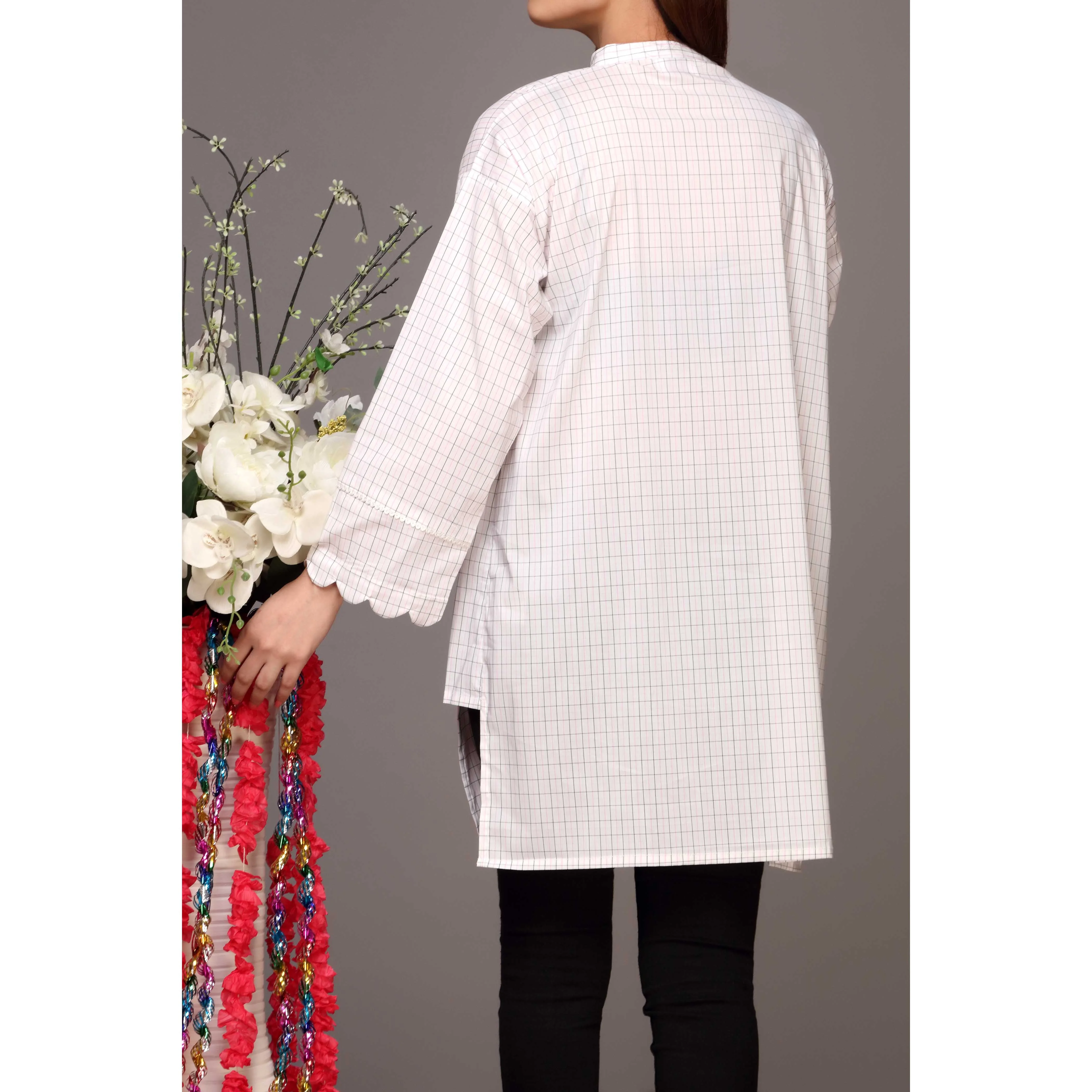 White Color Cotton Shirt PS2171 - Image 3