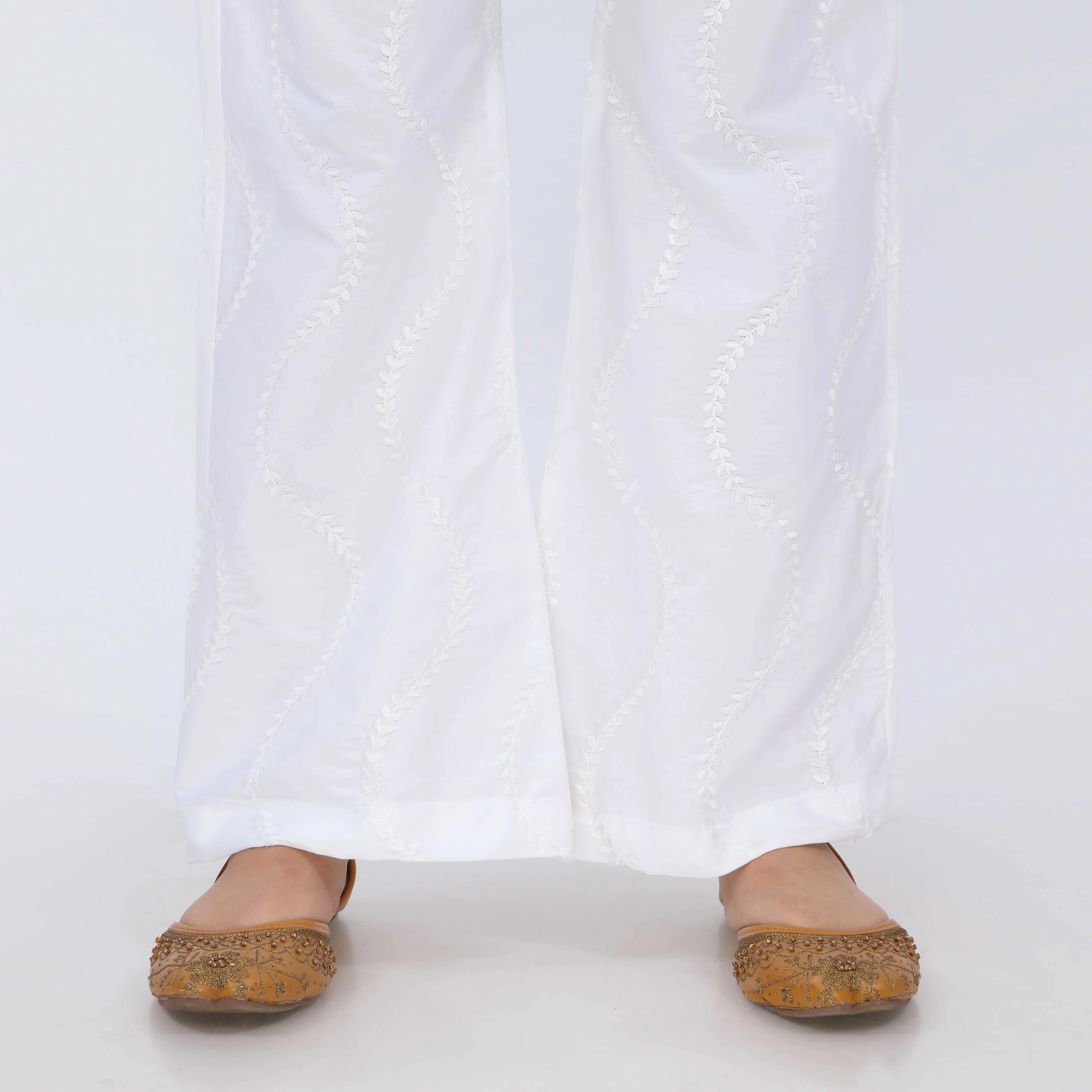 White Cotton Cambric Trouser PL5075 - Image 2