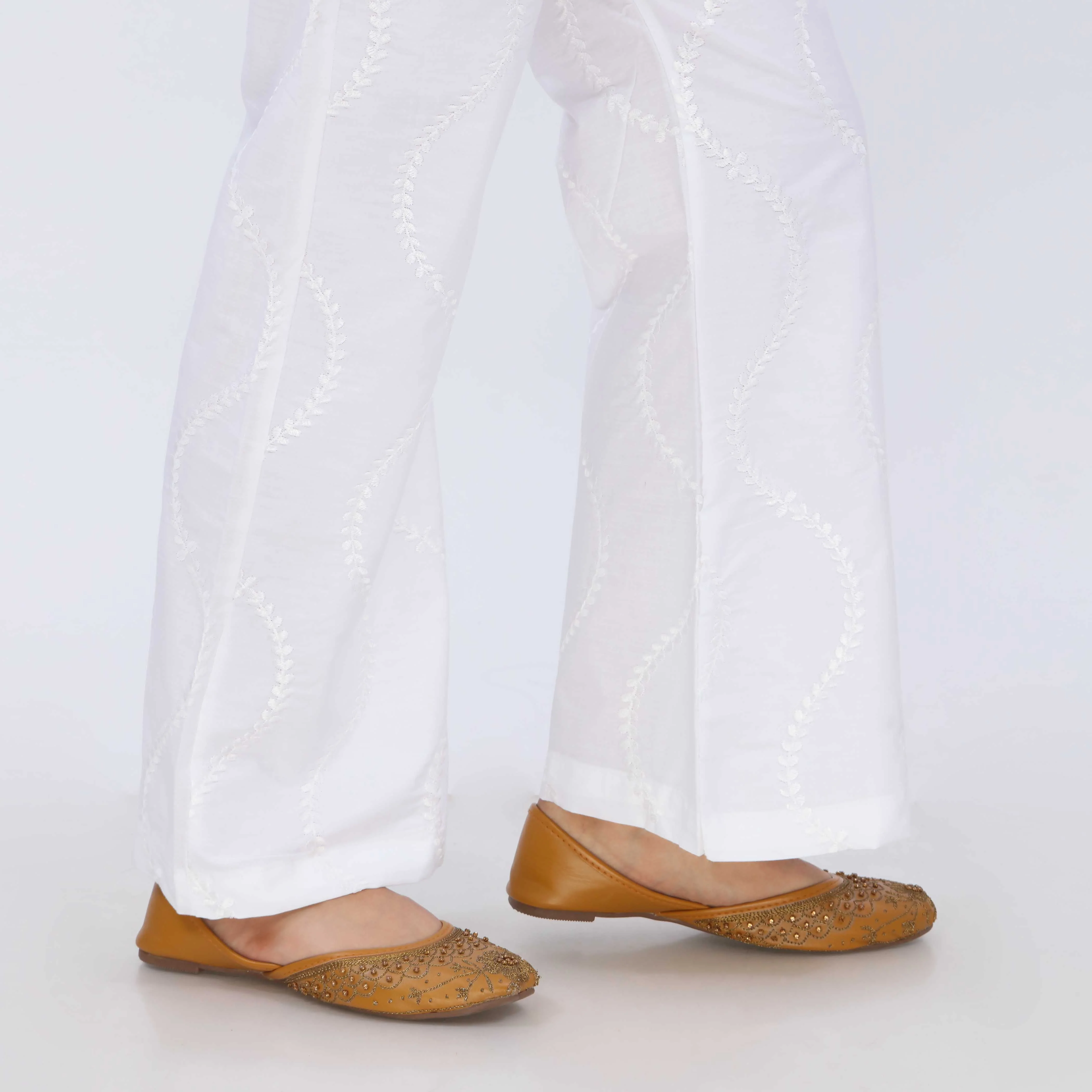 White Cotton Cambric Trouser PL5075 - Image 3