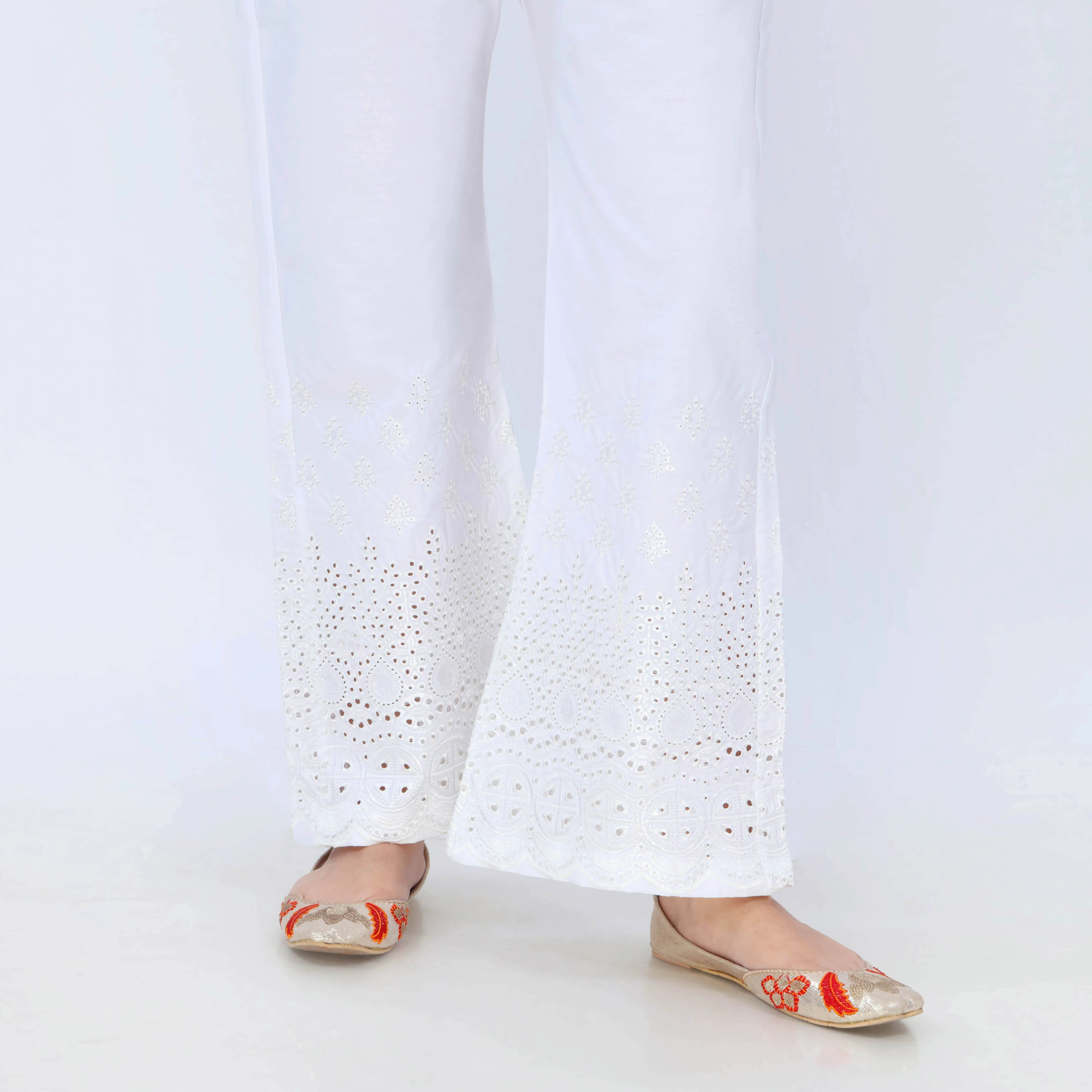 White Cotton Cambric Trouser PL5078 - Image 2