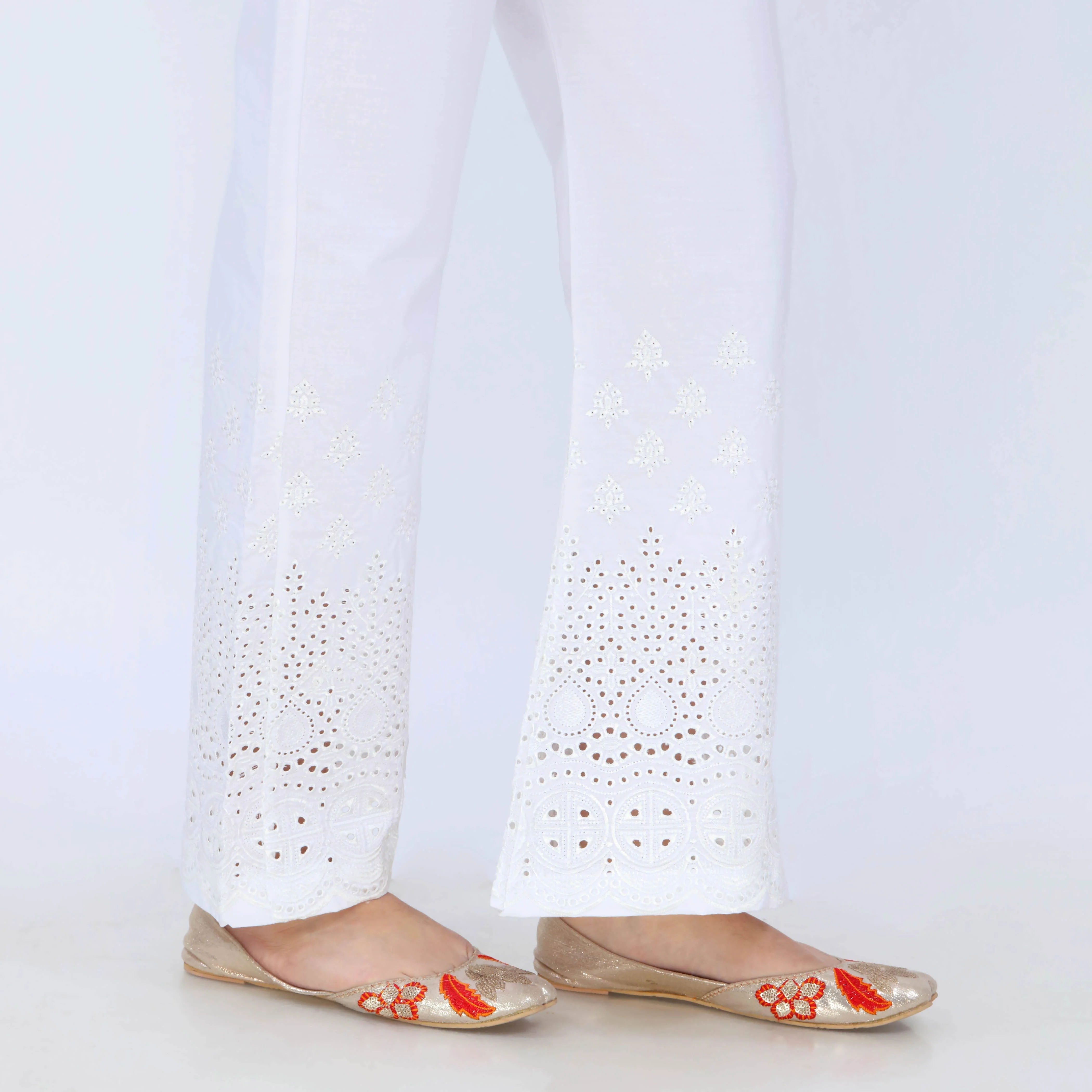 White Cotton Cambric Trouser PL5078 - Image 4