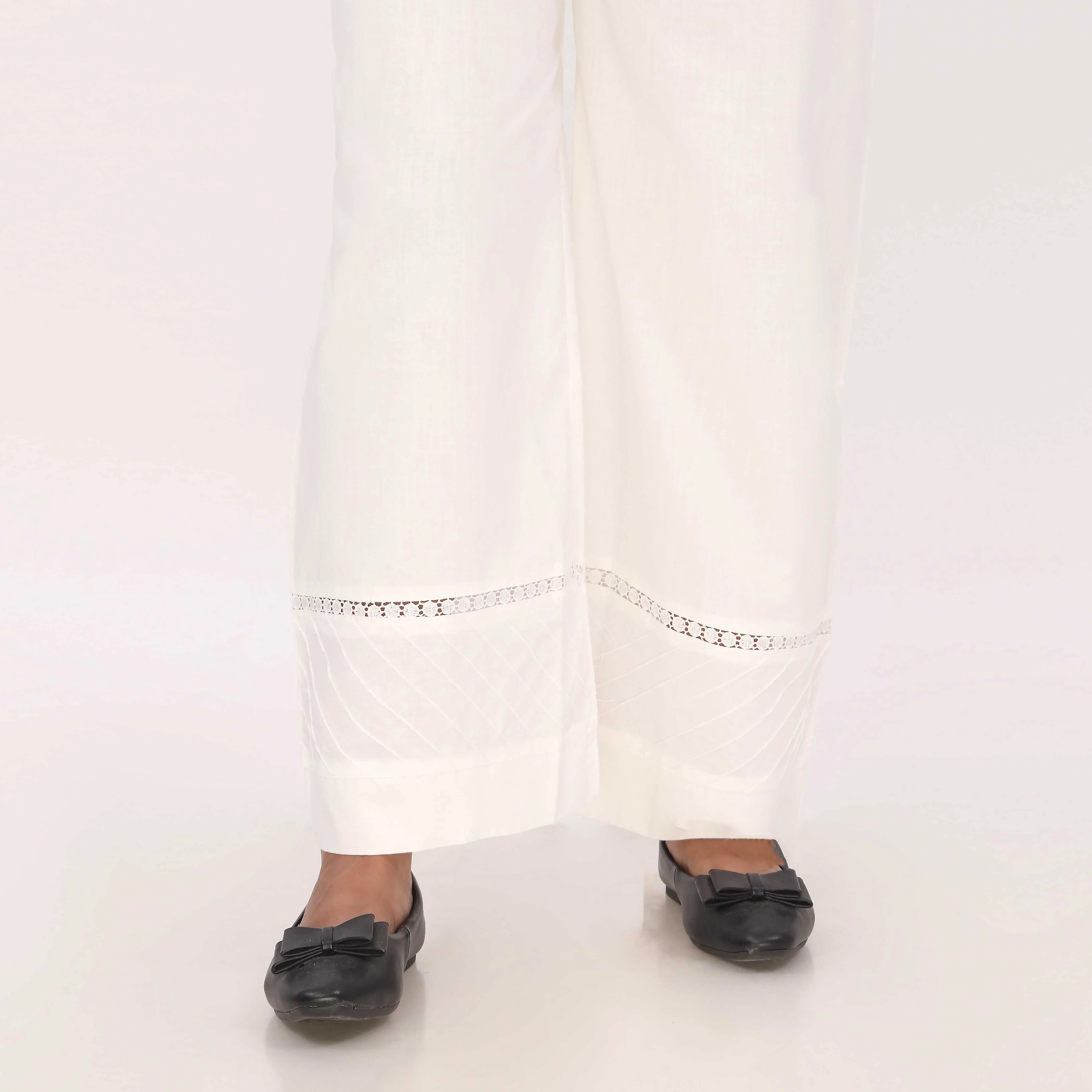 White Cotton Cambric Trouser PL5132 - Image 2