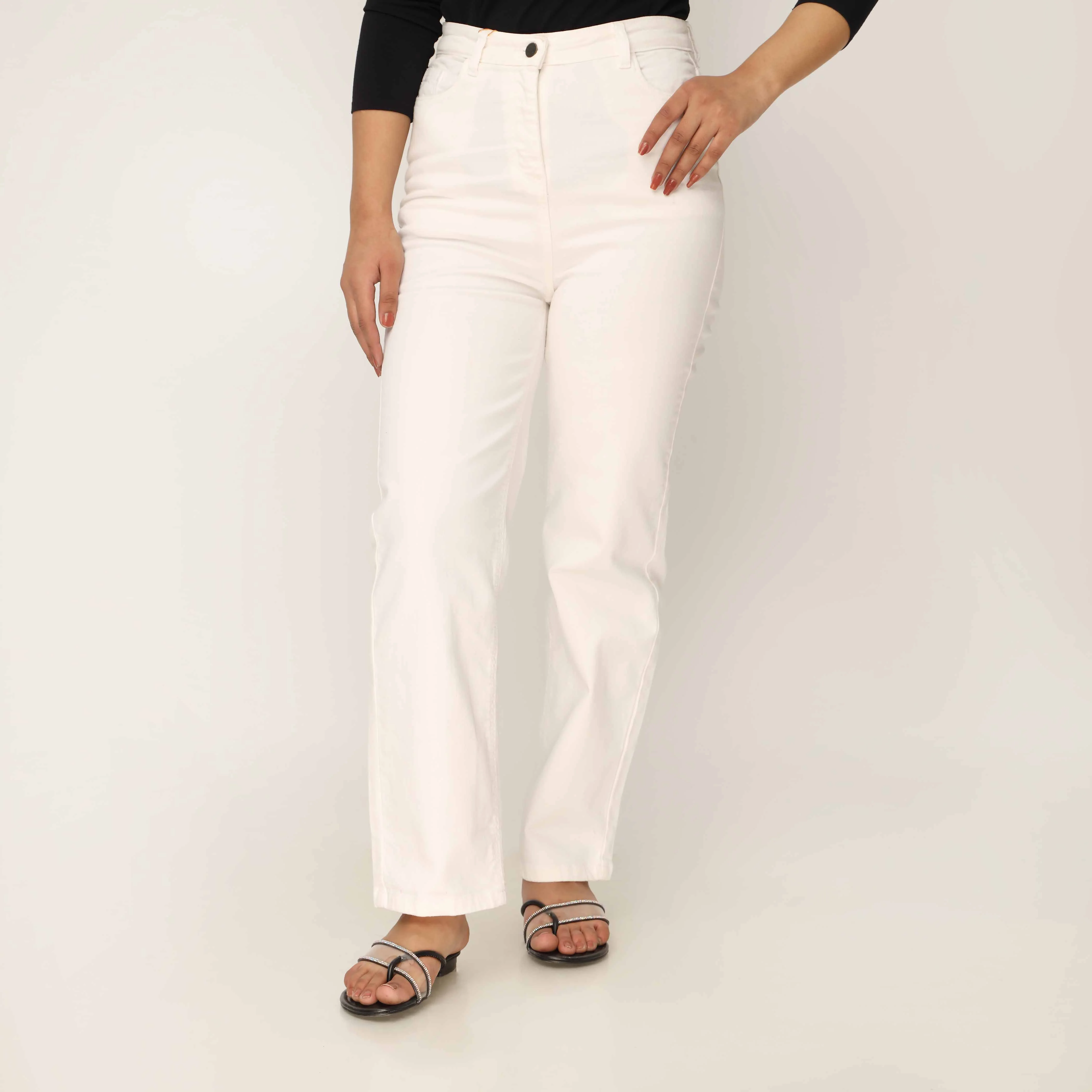 White Denim Pant PP5024 - Image 2
