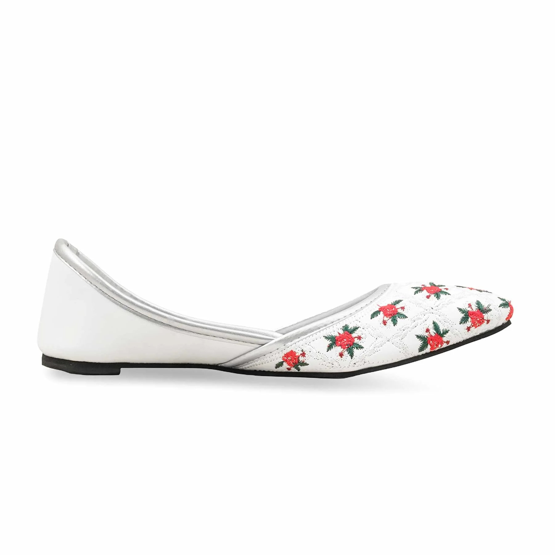 White Ethnic Khussa EC8520 - Image 2