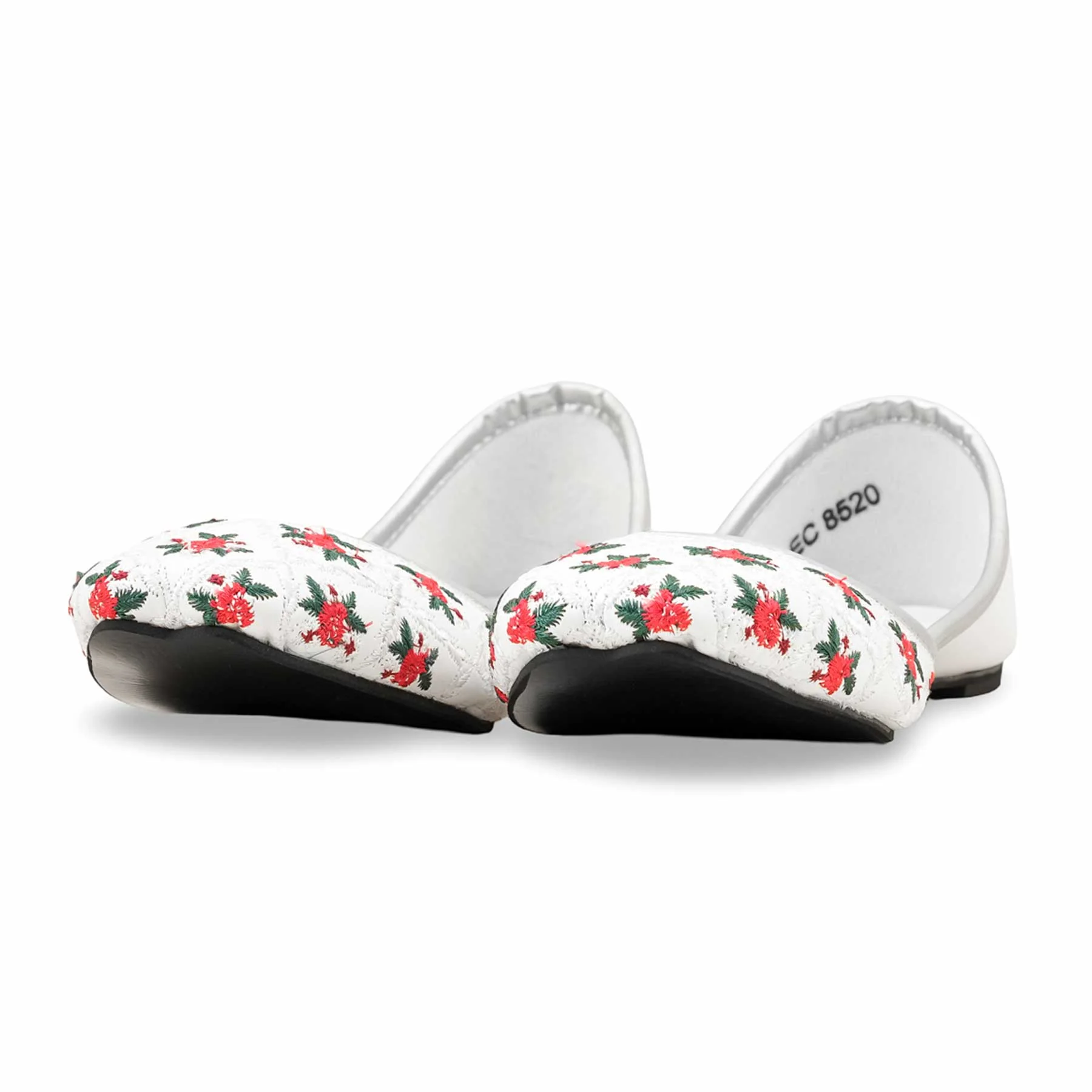 White Ethnic Khussa EC8520 - Image 3