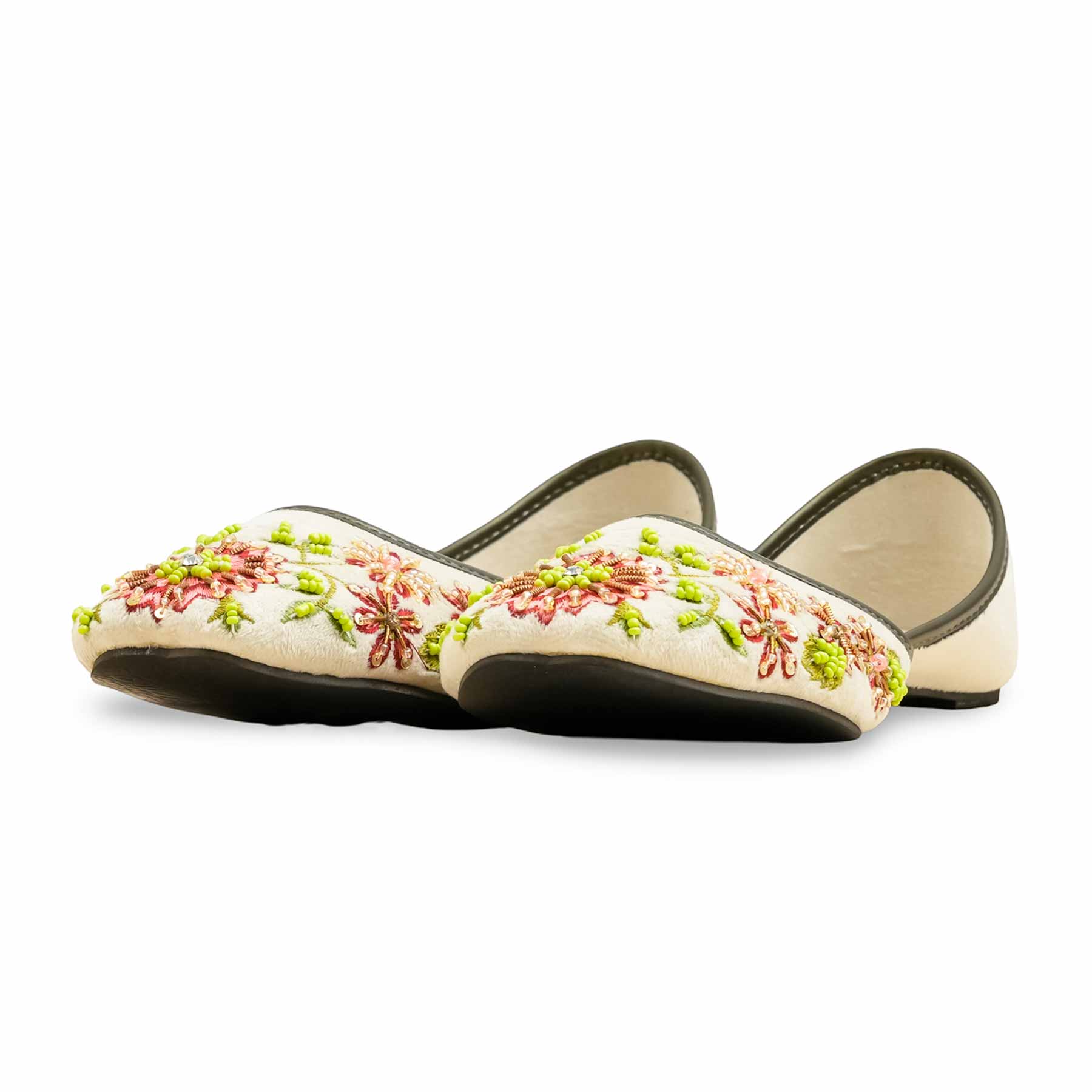White Ethnic Khussa EC8586 - Image 3