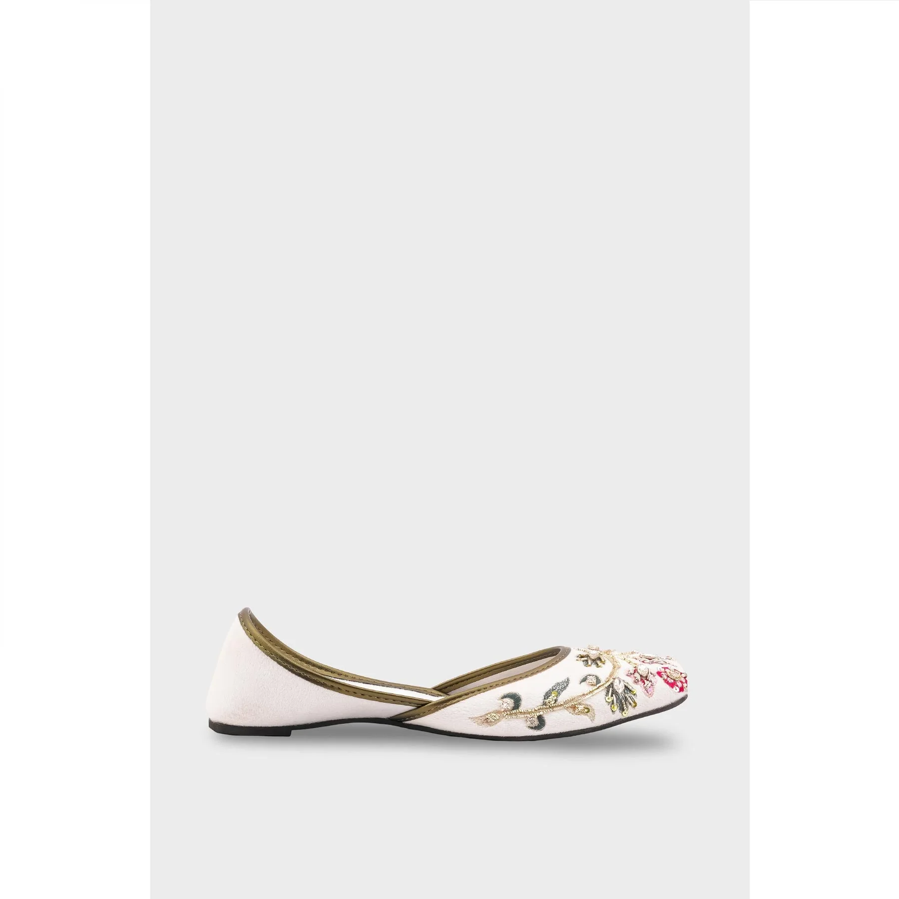 White Ethnic Khussa EC8592 - Image 4