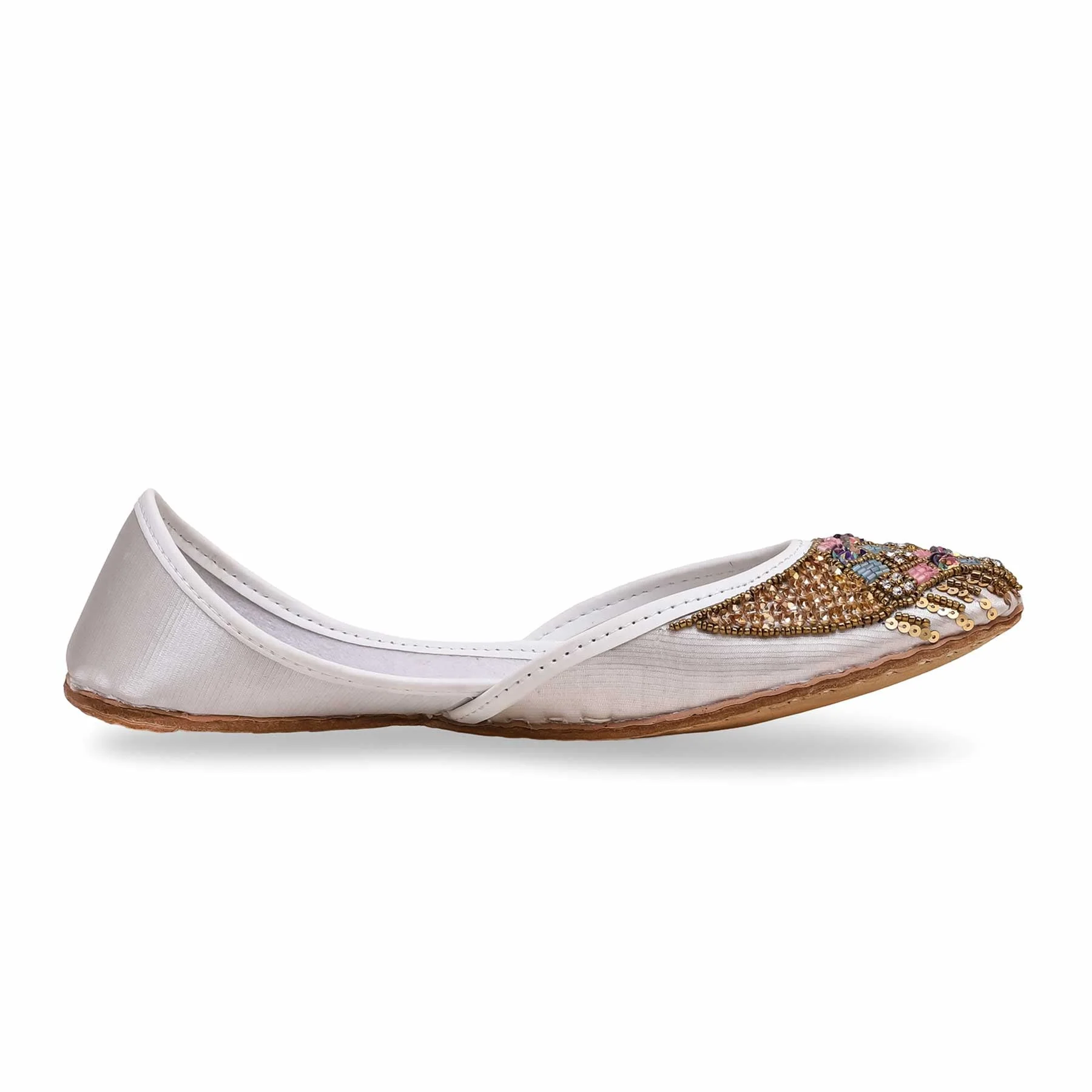 White Fancy Khussa EC8413 - Image 2