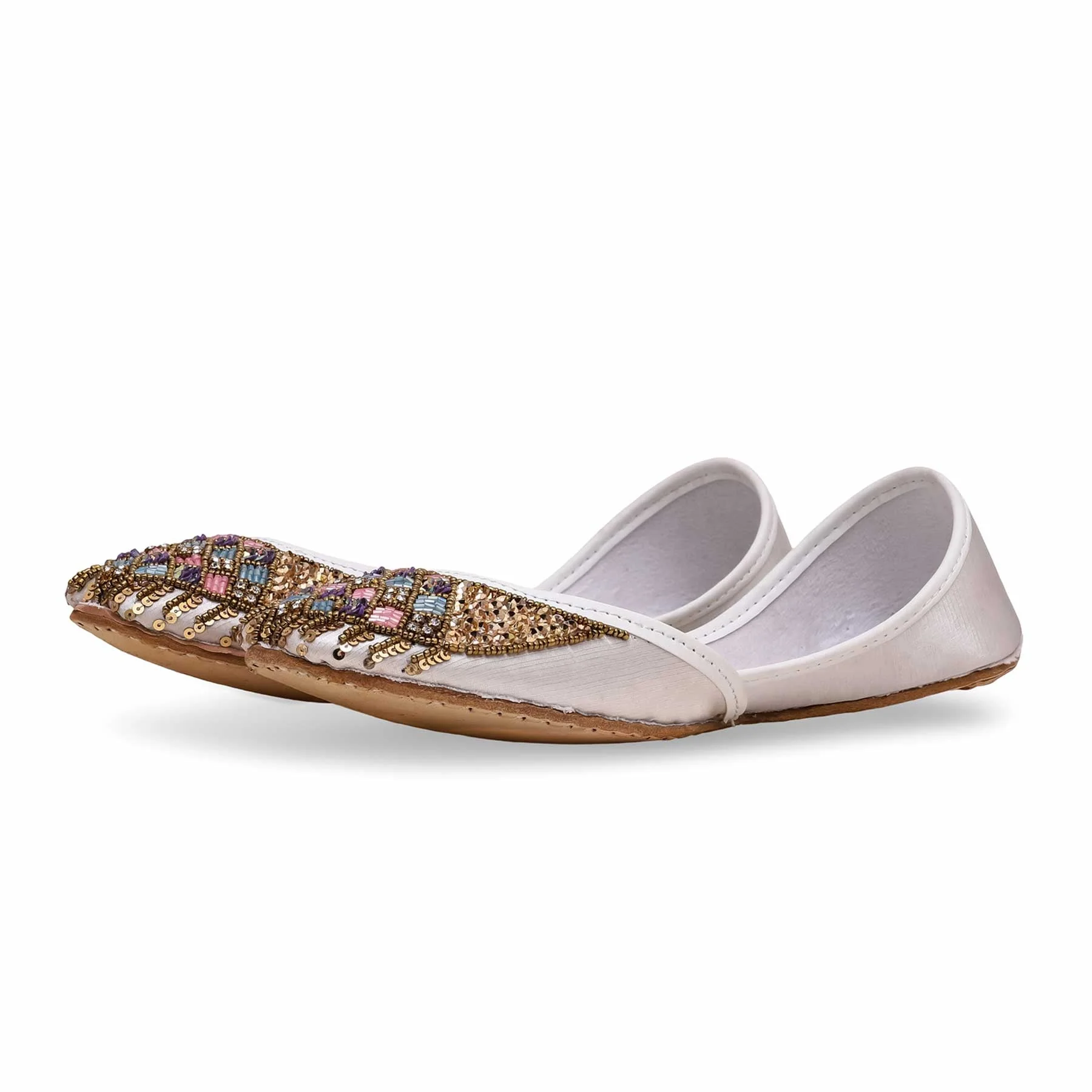 White Fancy Khussa EC8413 - Image 3