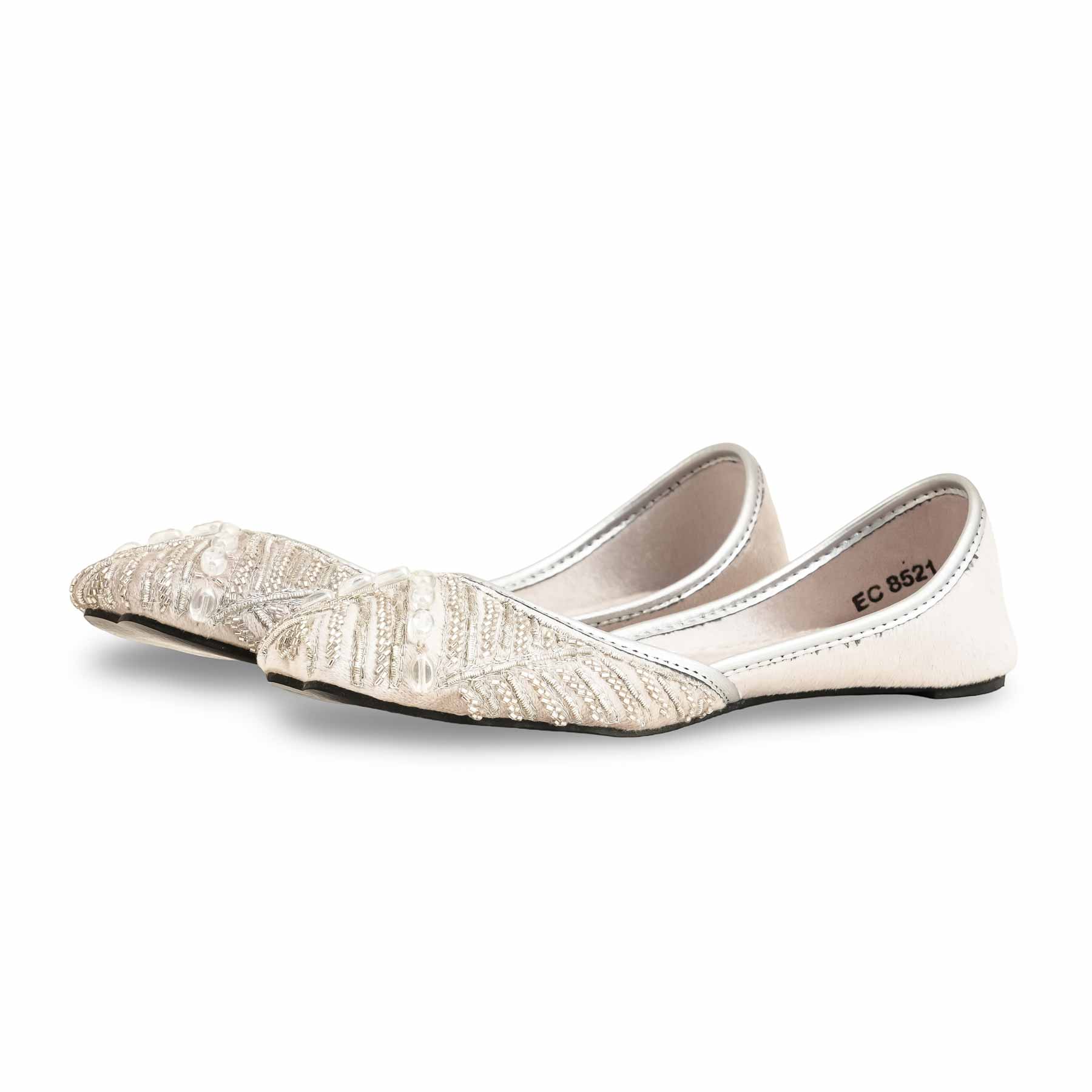White Fancy Khussa EC8521 - Image 3