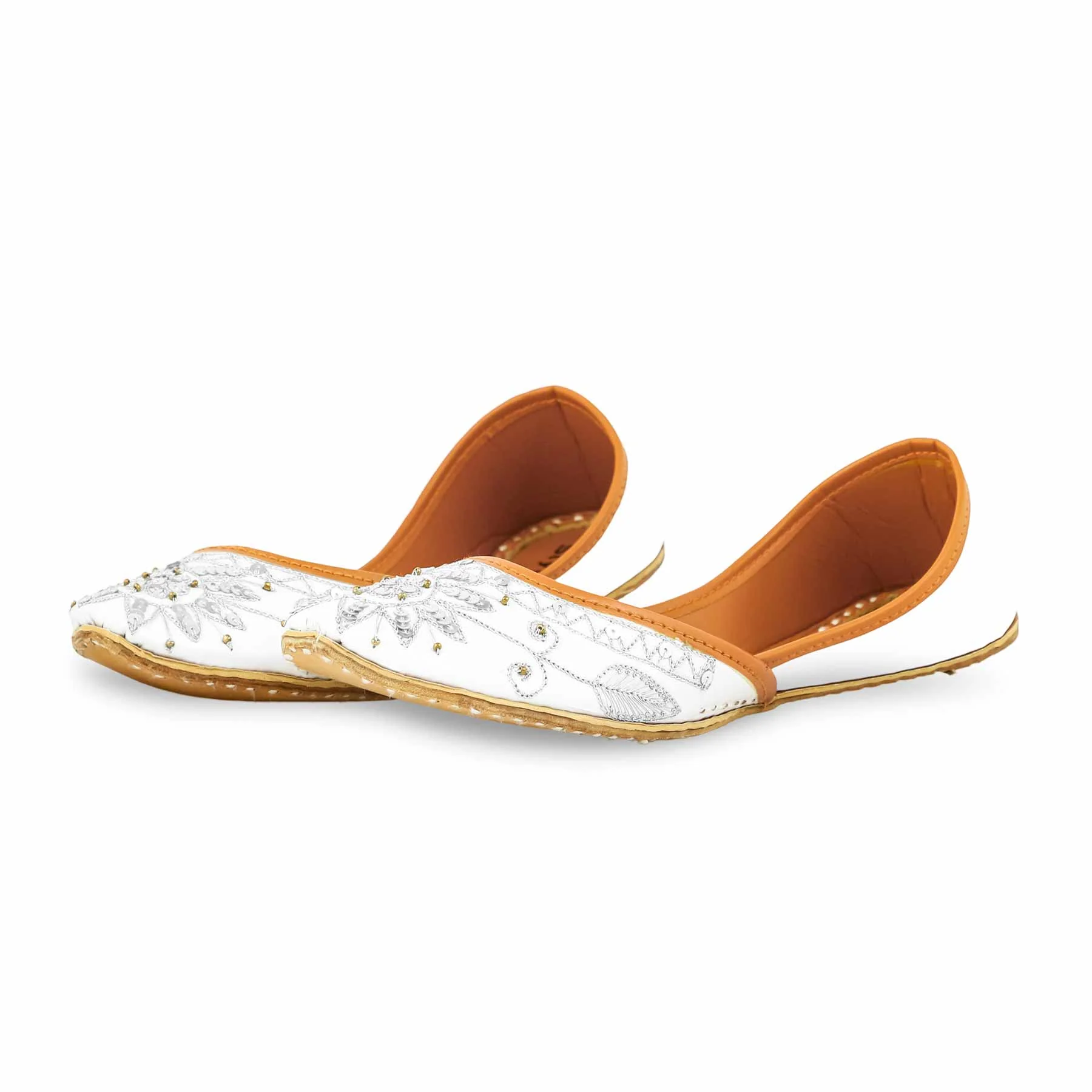 White Fancy Khussa EC8536 - Image 3