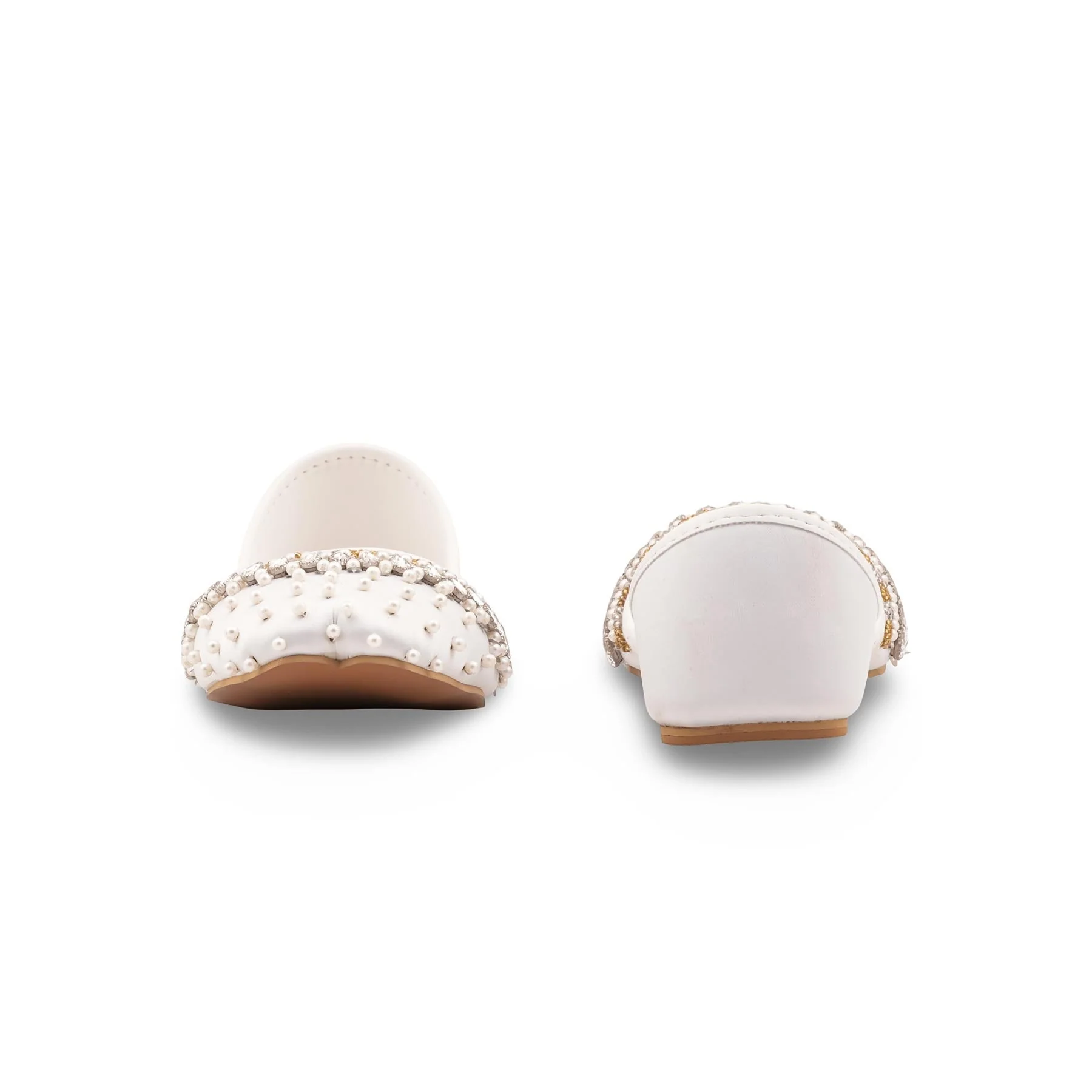White Fancy Khussa For Ladies EC8614 - Image 5