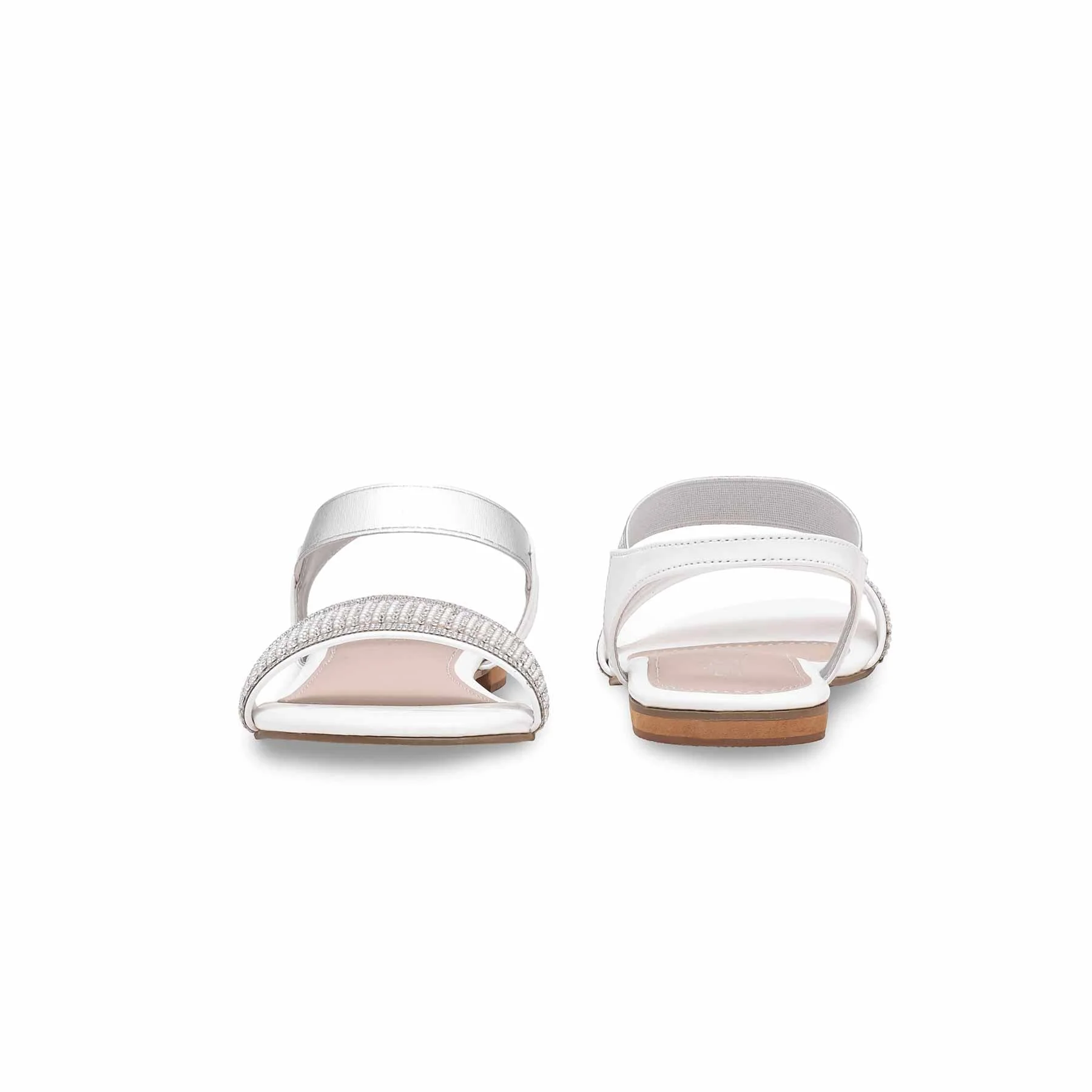 White Fancy Sandal FN6002 - Image 4