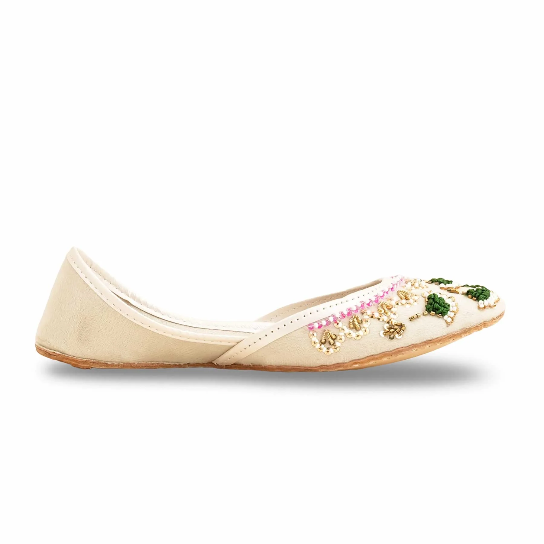 White Fancy Women Khussa EC8556 - Image 2