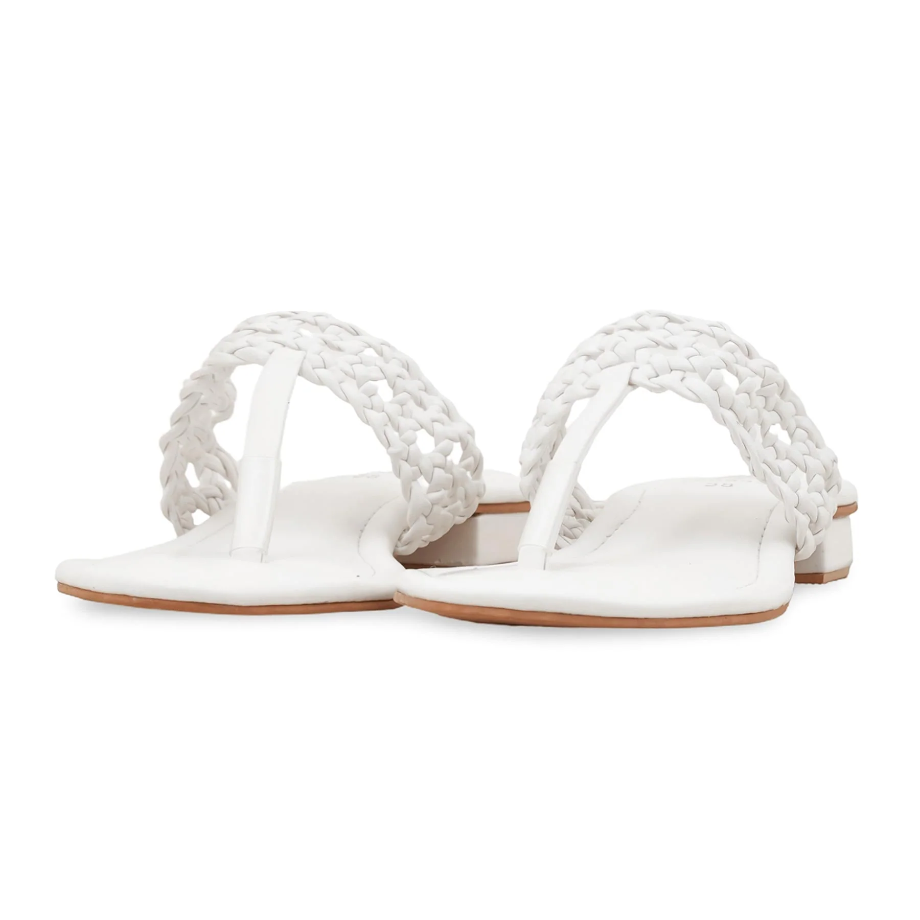 White Formal Chappal FR0553 - Image 3